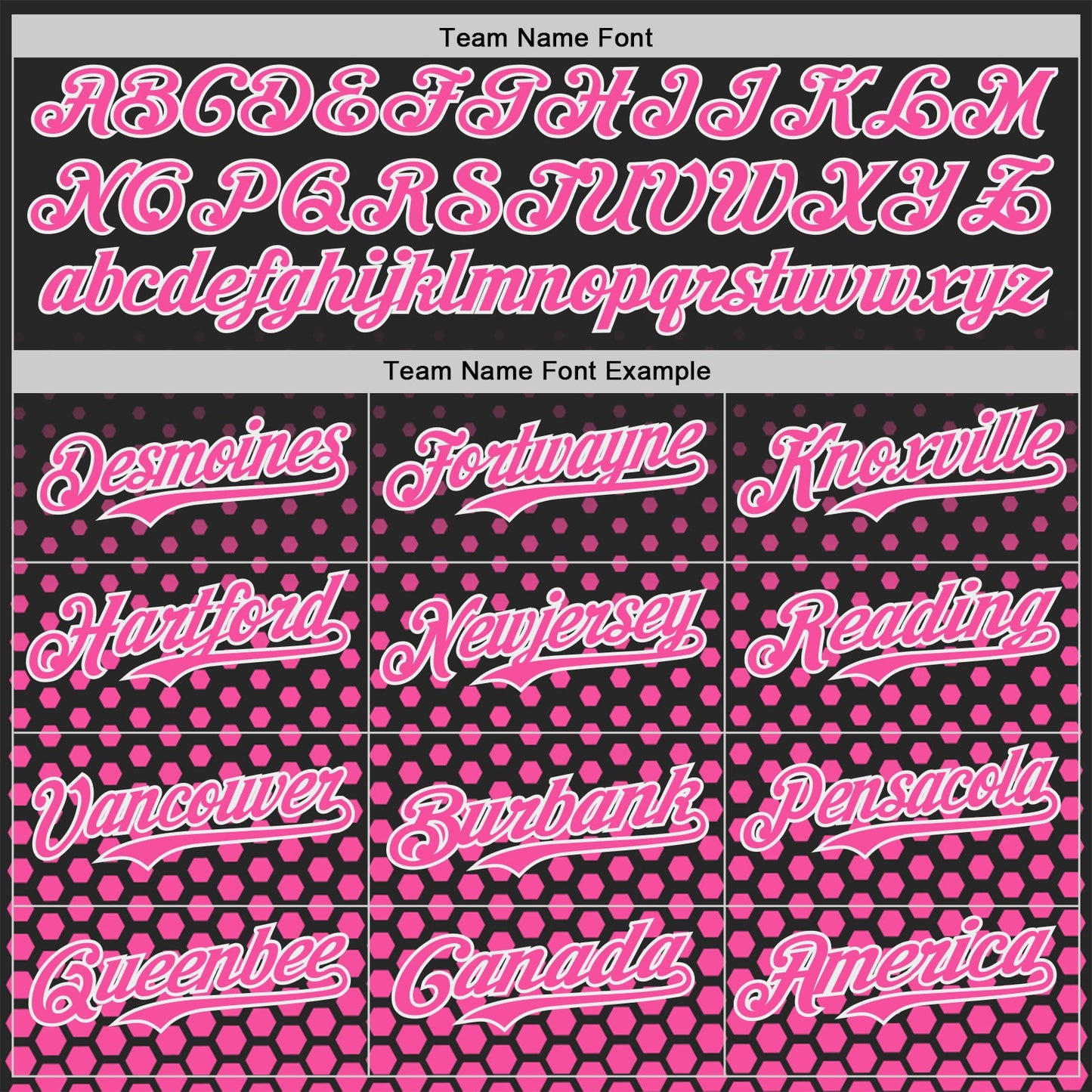 Custom Black Pink-White Geometric Hexagonal Dot Gradient Authentic Baseball Jersey view 4