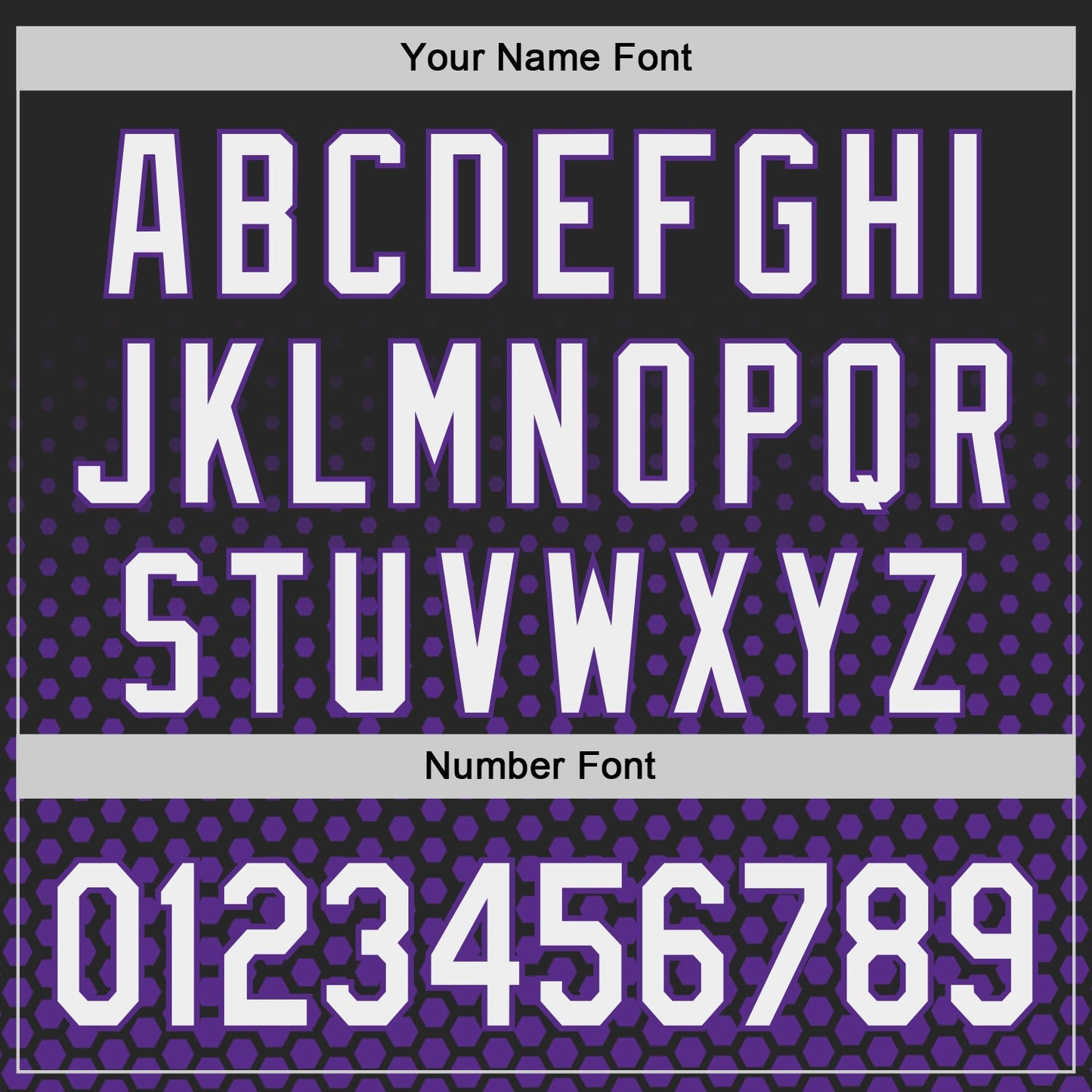 Custom Black White-Purple Geometric Hexagonal Dot Gradient Authentic Baseball Jersey view 5