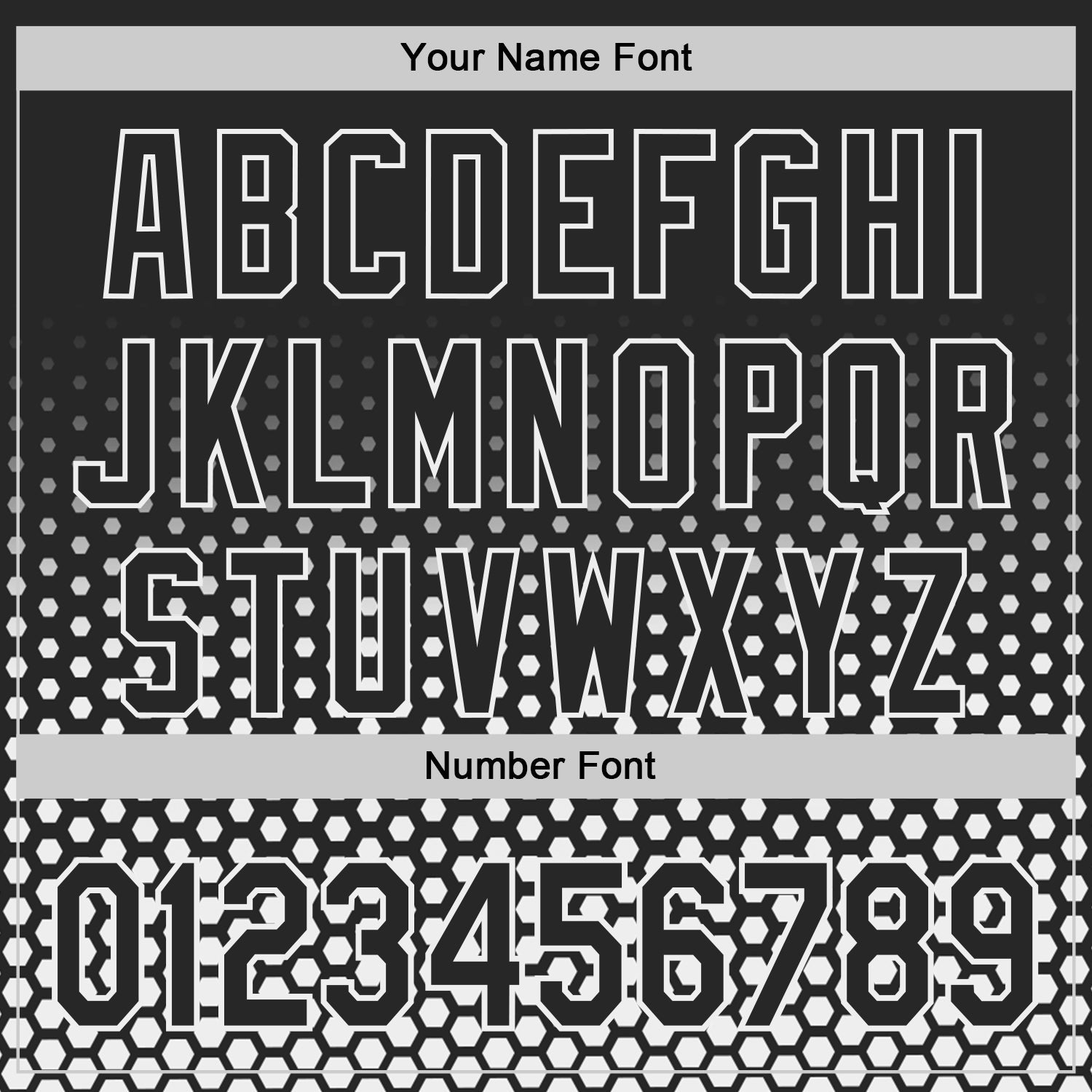 Custom Black-White Geometric Hexagonal Dot Gradient Authentic Baseball Jersey view 5