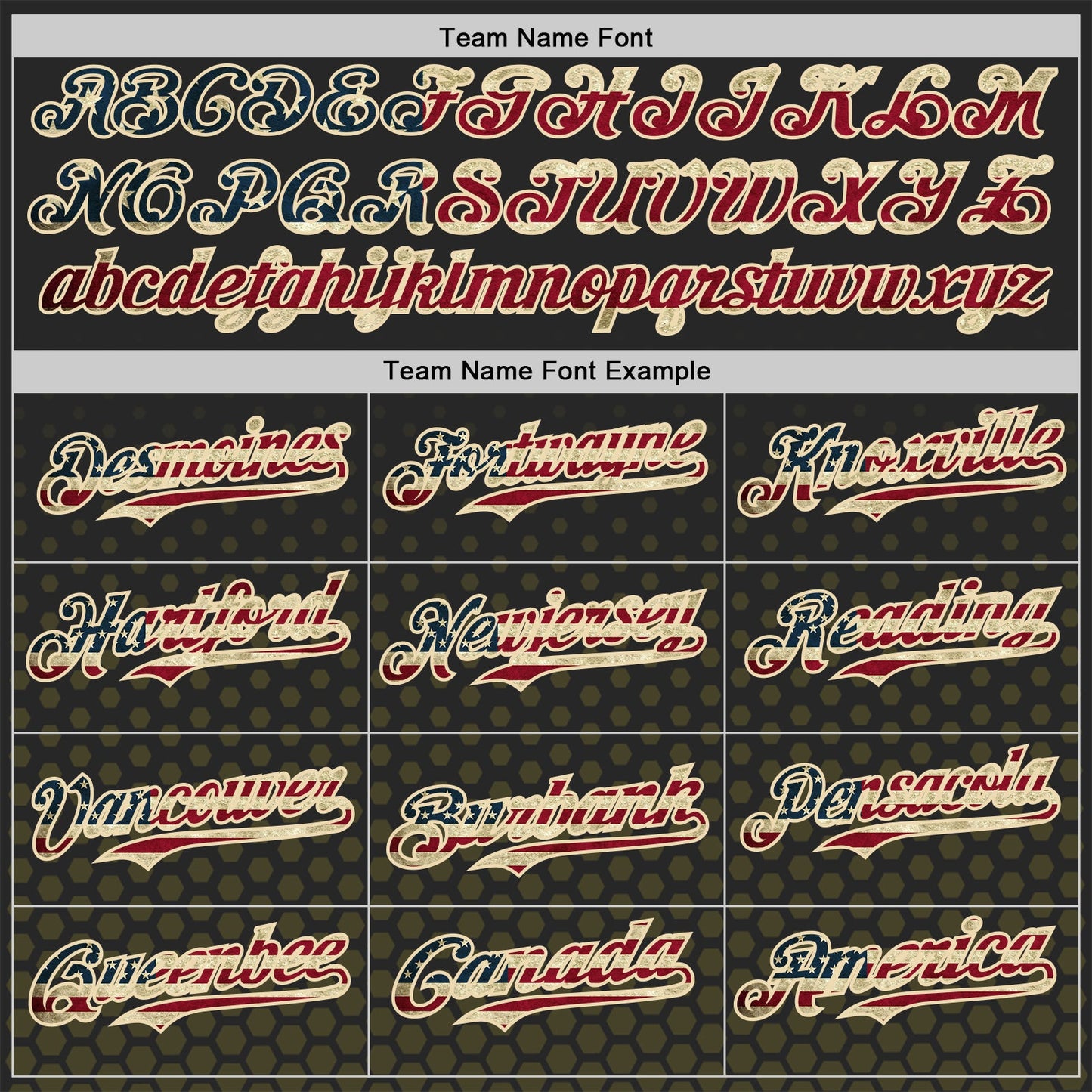 Custom Black Vintage USA Flag Olive-Cream Geometric Hexagonal Dot Gradient Authentic Baseball Jersey view 4