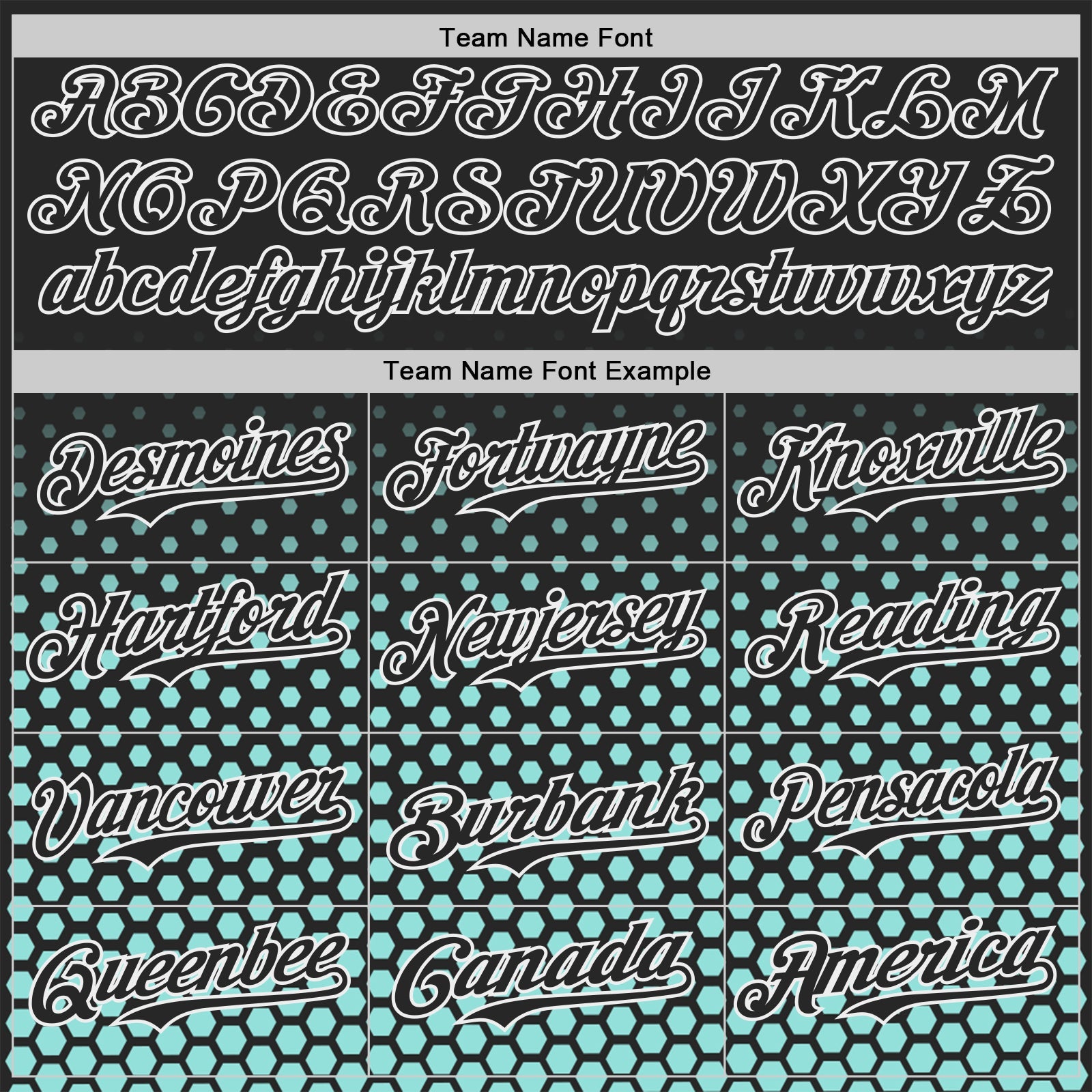 Custom Black Ice Blue-White Geometric Hexagonal Dot Gradient Authentic Baseball Jersey view 4