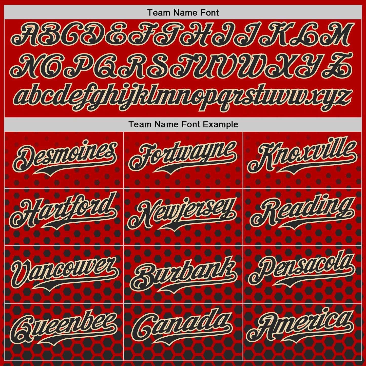 Custom Red Black-Cream Geometric Hexagonal Dot Gradient Authentic Baseball Jersey view 4