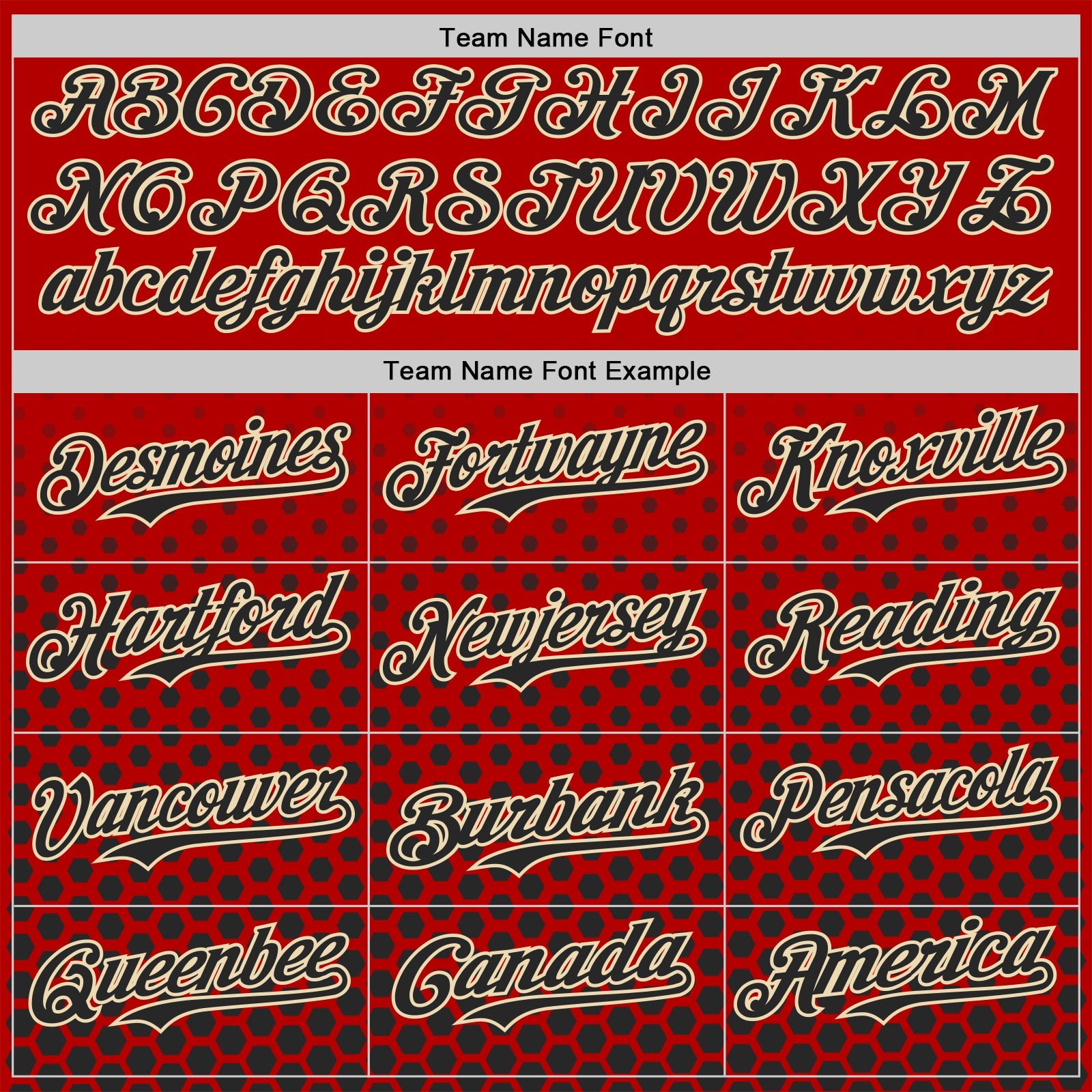 Custom Red Black-Cream Geometric Hexagonal Dot Gradient Authentic Baseball Jersey view 4
