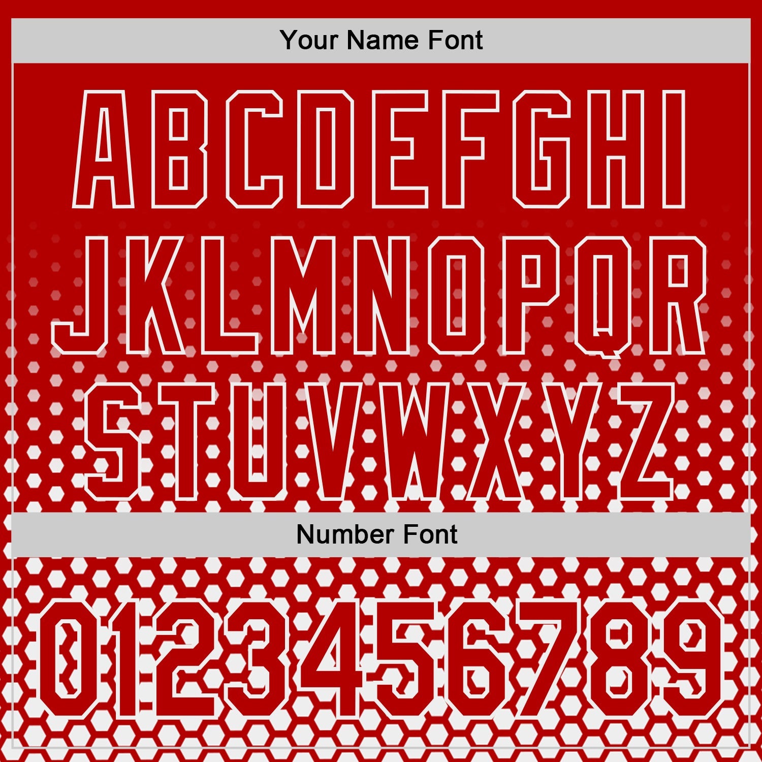 Custom Red-White Geometric Hexagonal Dot Gradient Authentic Baseball Jersey view 5
