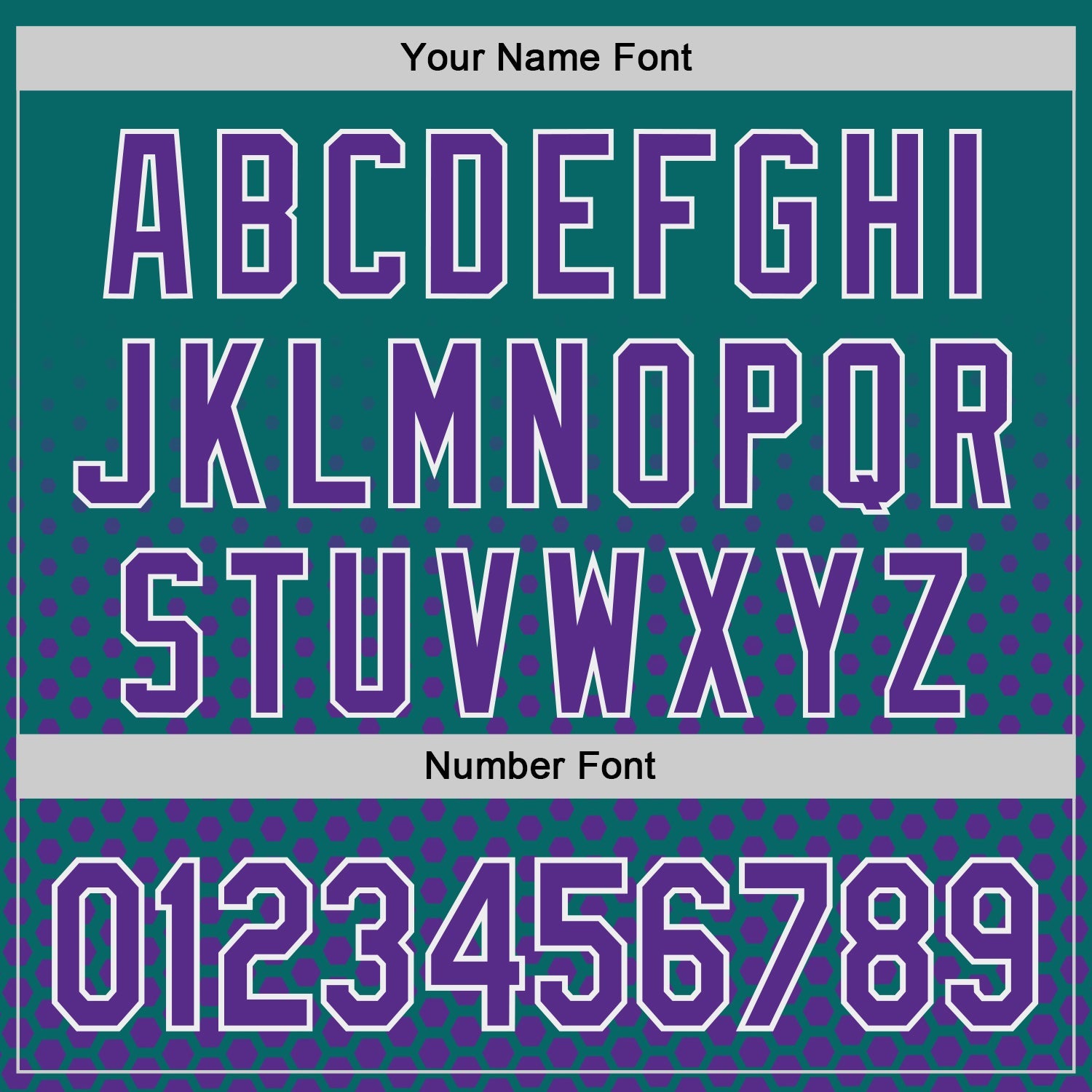 Custom Teal Purple-White Geometric Hexagonal Dot Gradient Authentic Baseball Jersey view 5