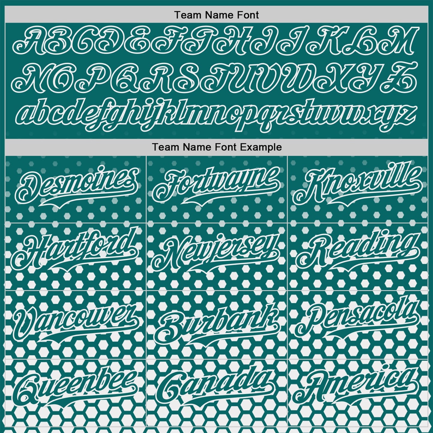 Custom Teal-White Geometric Hexagonal Dot Gradient Authentic Baseball Jersey view 4