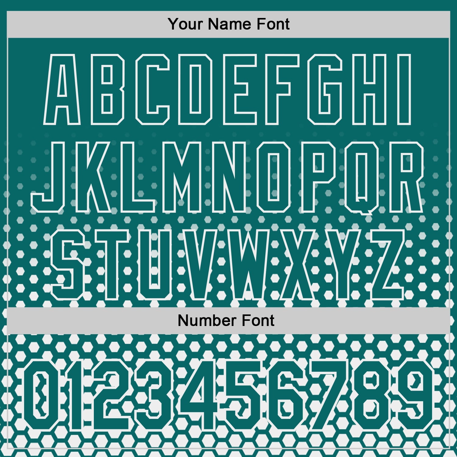 Custom Teal-White Geometric Hexagonal Dot Gradient Authentic Baseball Jersey view 5