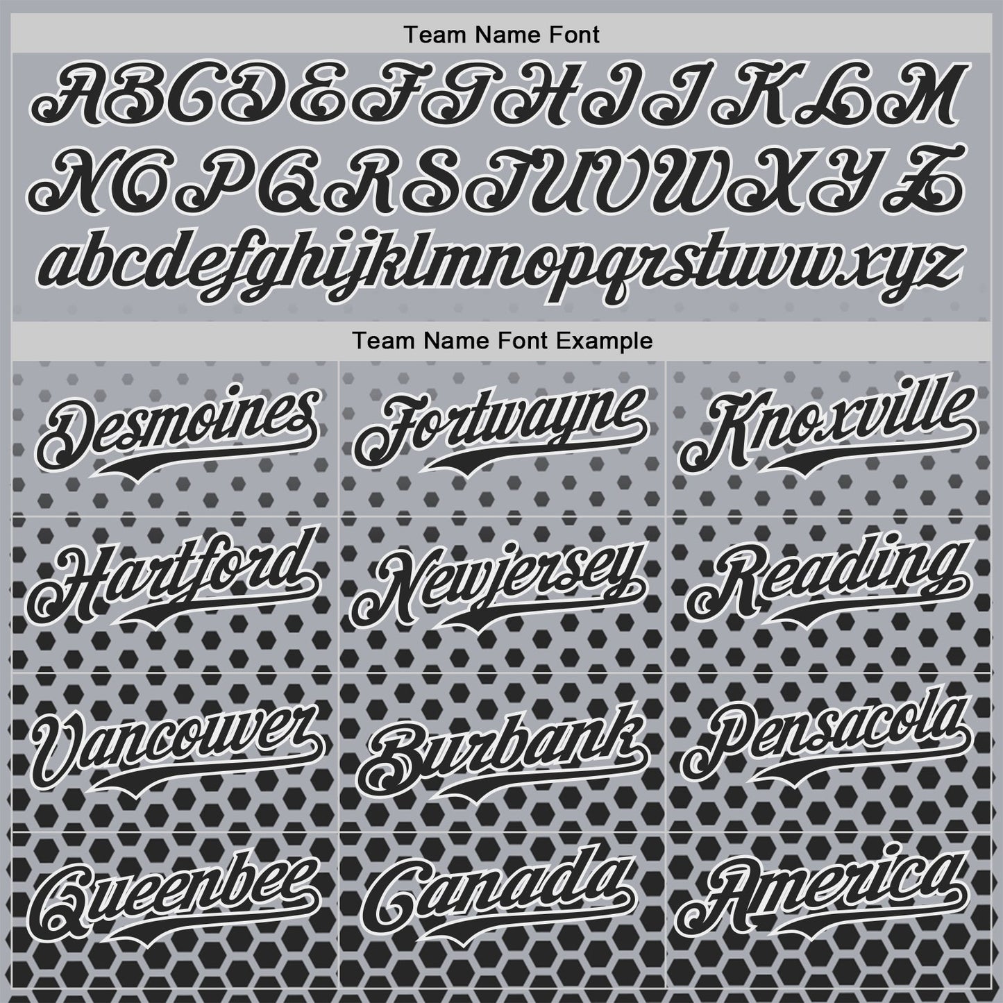 Custom Gray Black-White Geometric Hexagonal Dot Gradient Authentic Baseball Jersey view 4