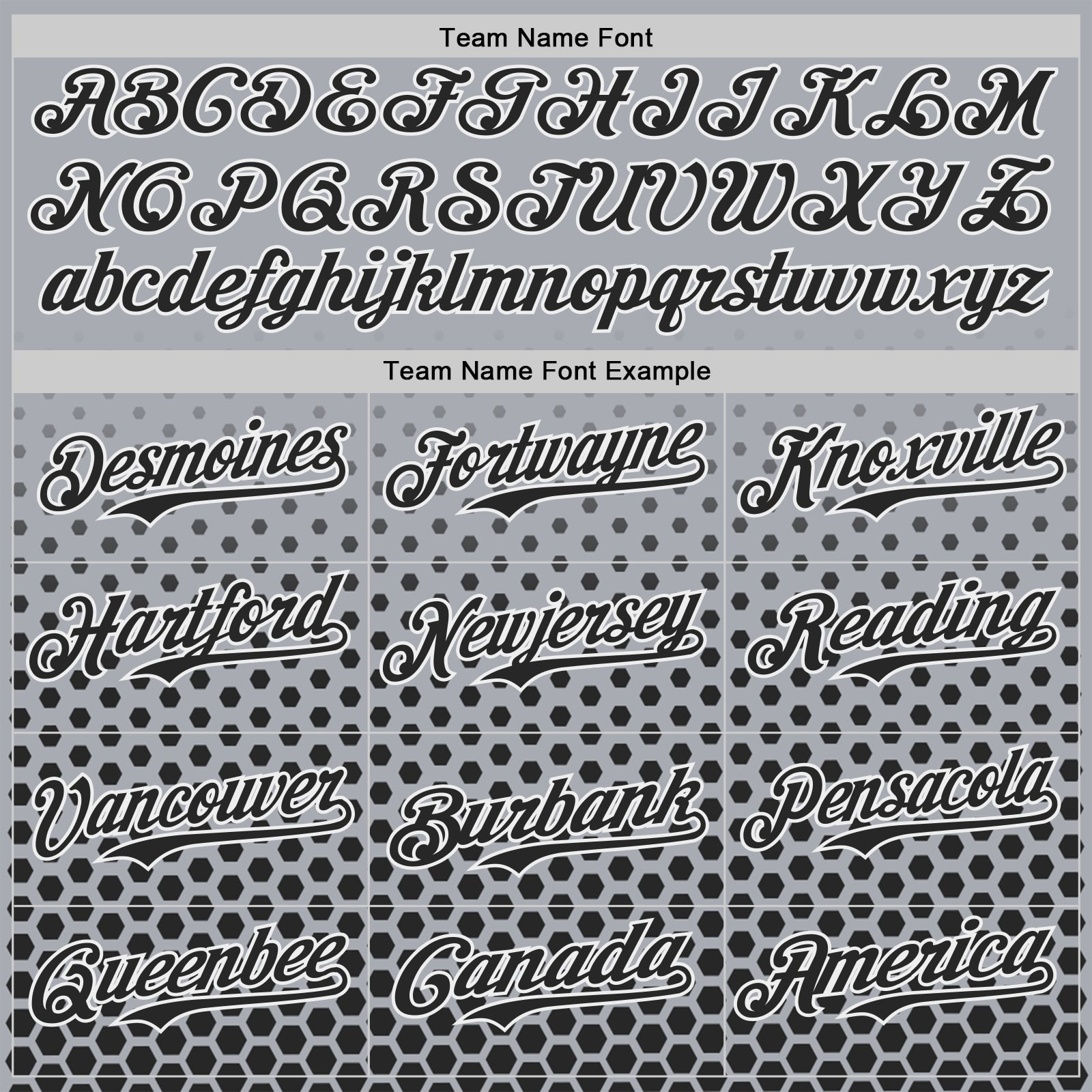 Custom Gray Black-White Geometric Hexagonal Dot Gradient Authentic Baseball Jersey view 4