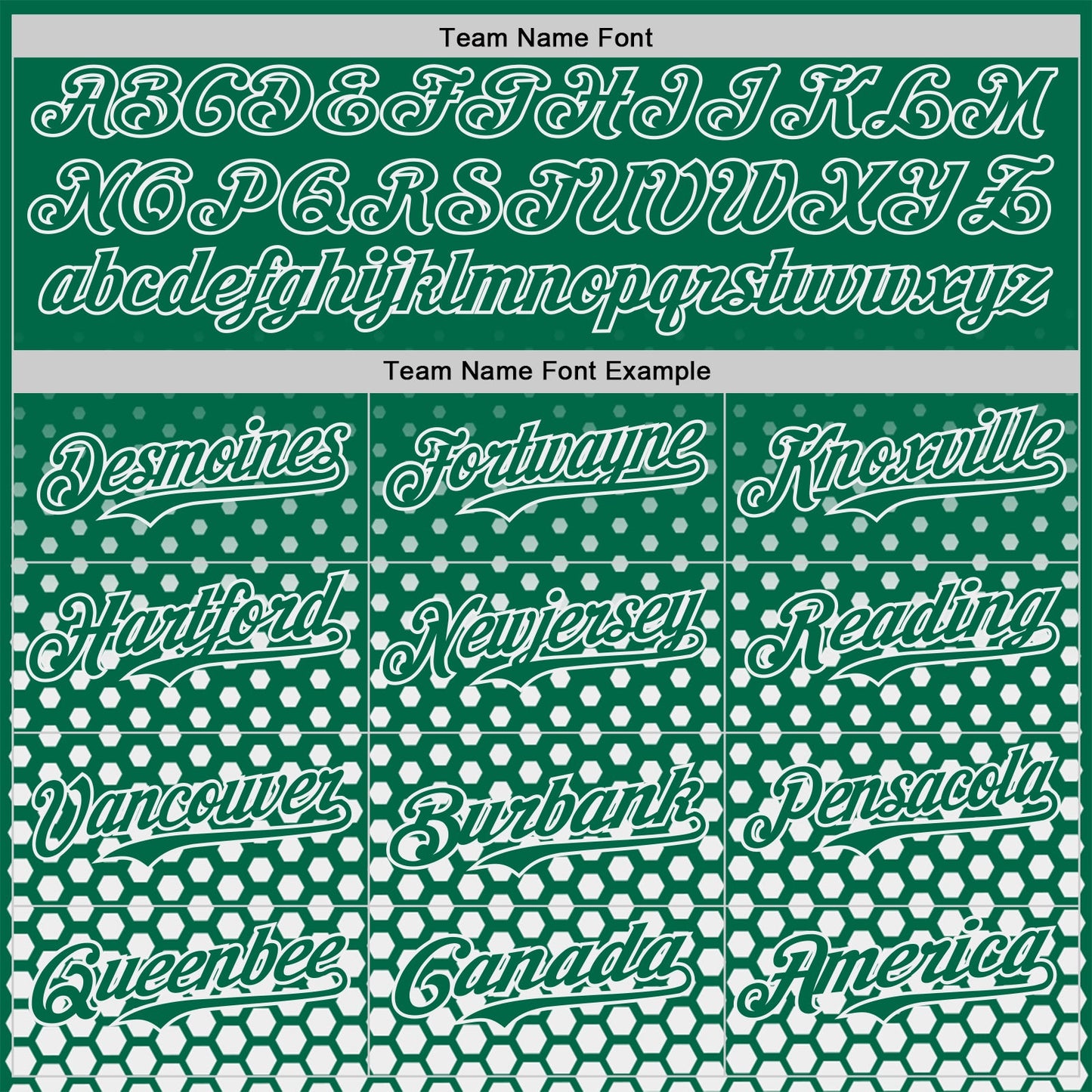 Custom Kelly Green-White Geometric Hexagonal Dot Gradient Authentic Baseball Jersey view 4