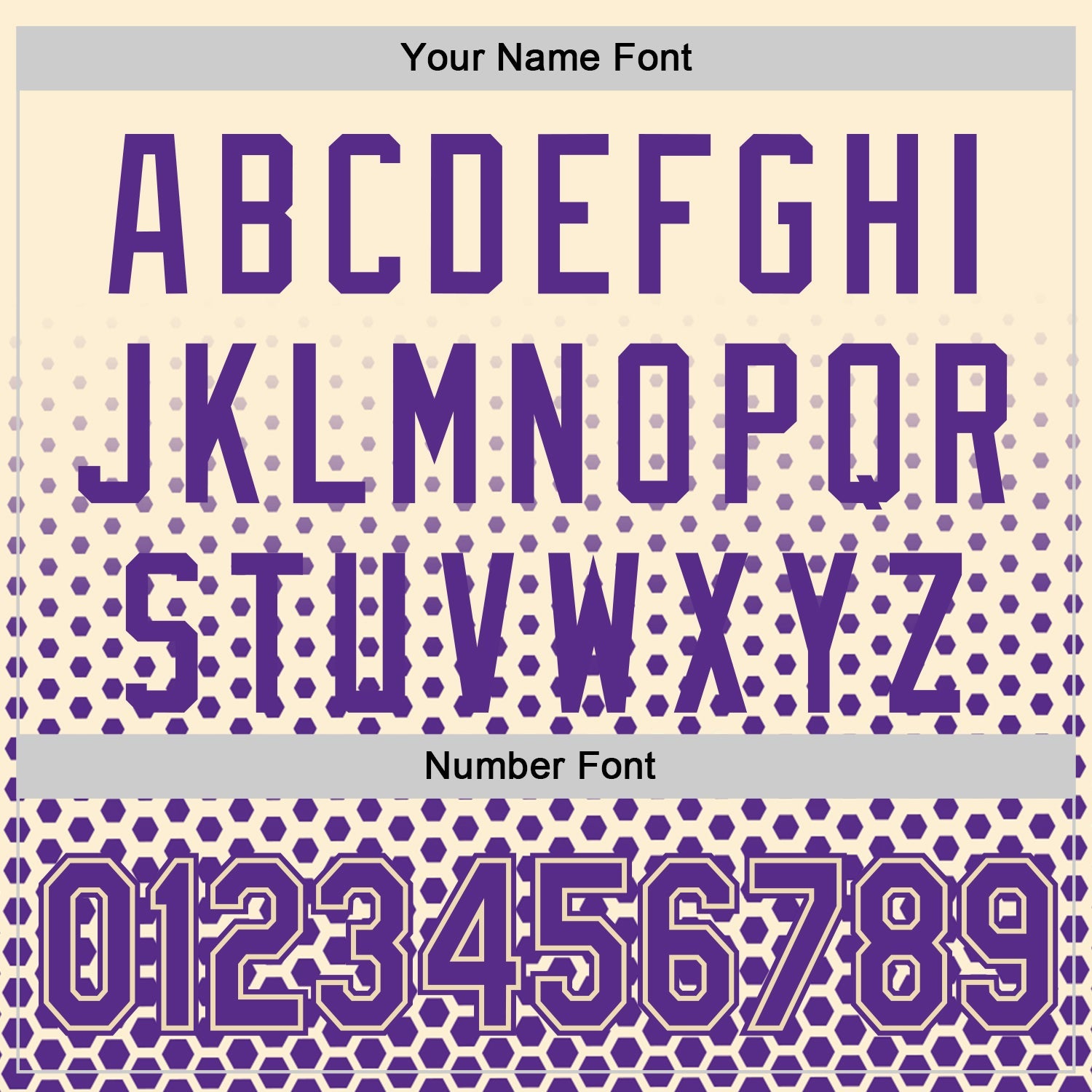 Custom Cream-Purple Geometric Hexagonal Dot Gradient Authentic Baseball Jersey view 5