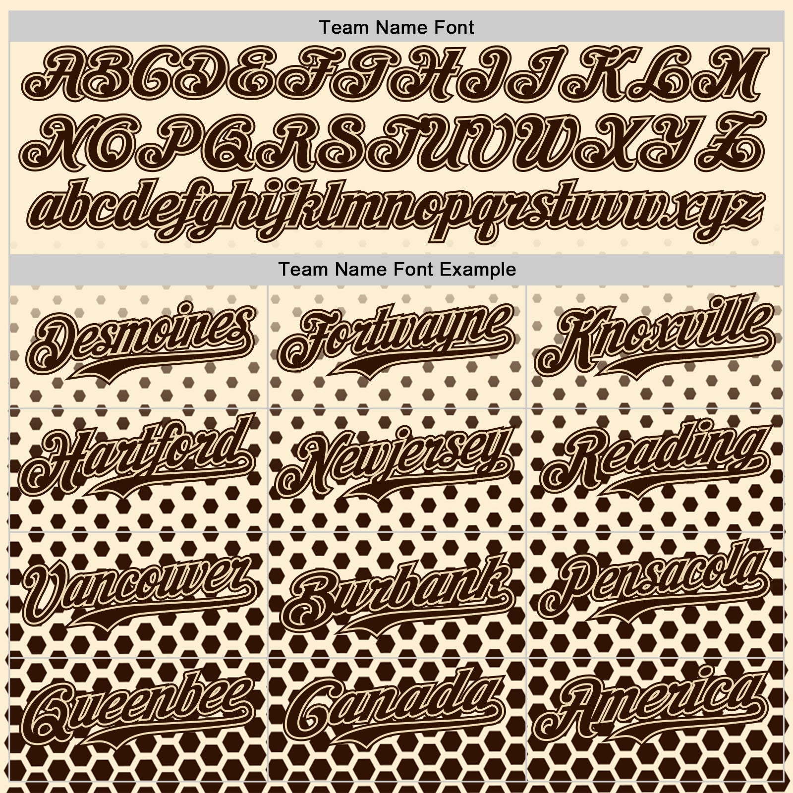 Custom Cream-Brown Geometric Hexagonal Dot Gradient Authentic Baseball Jersey view 4