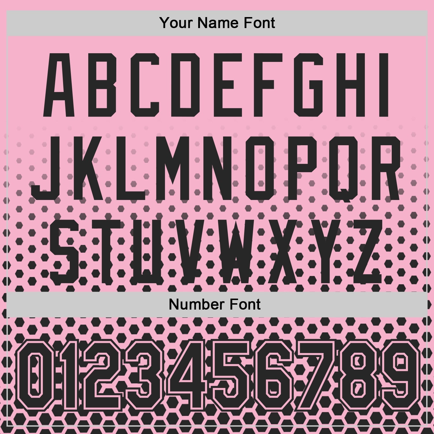 Custom Light Pink-Black Geometric Hexagonal Dot Gradient Authentic Baseball Jersey view 5