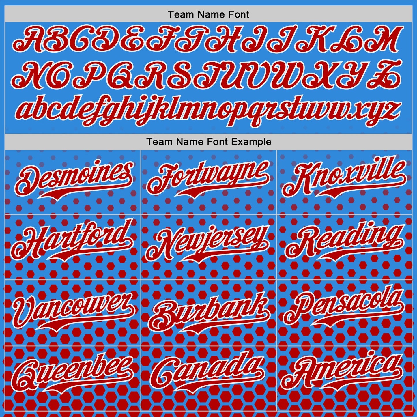 Custom Electric Blue Red-White Geometric Hexagonal Dot Gradient Authentic Baseball Jersey view 4