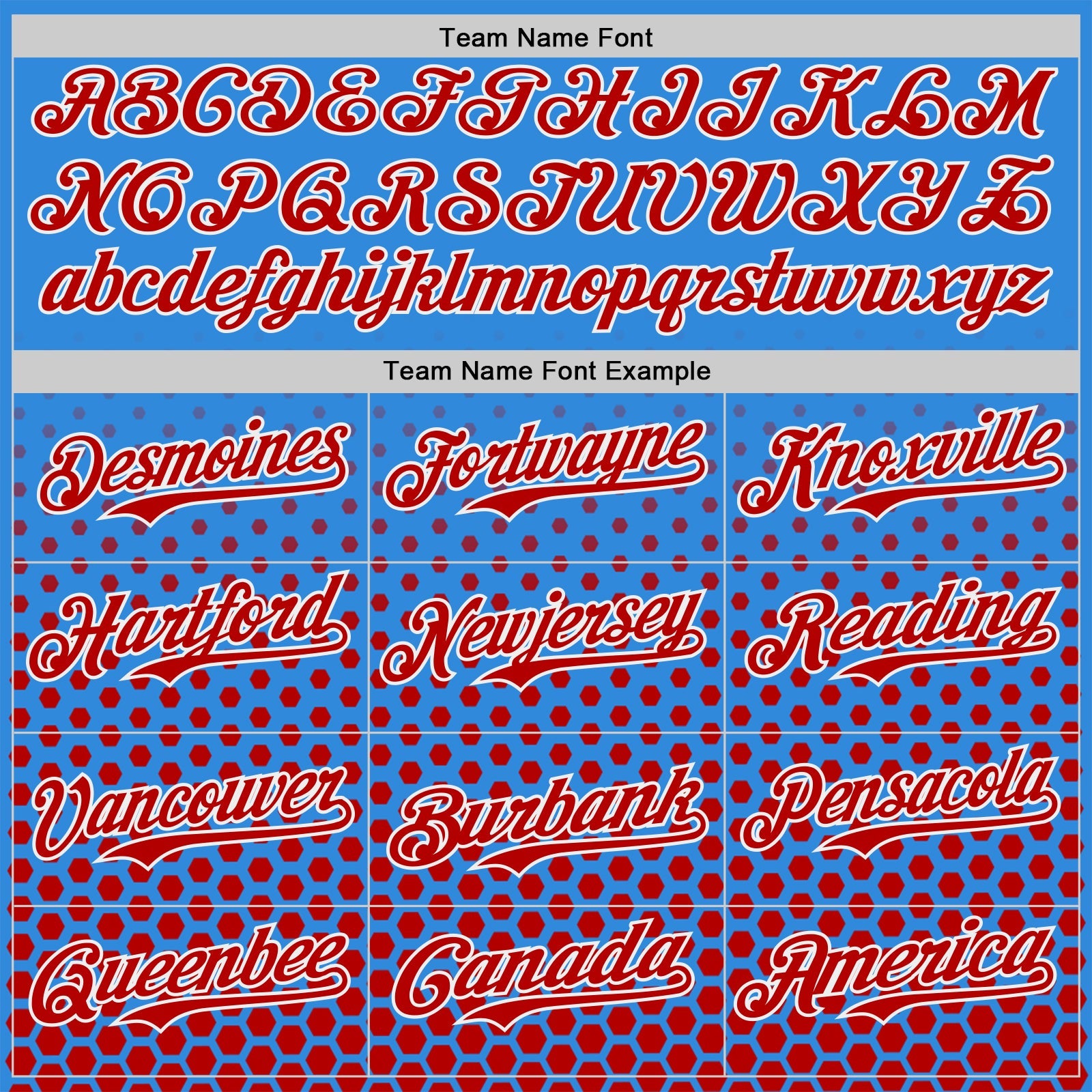 Custom Electric Blue Red-White Geometric Hexagonal Dot Gradient Authentic Baseball Jersey view 4