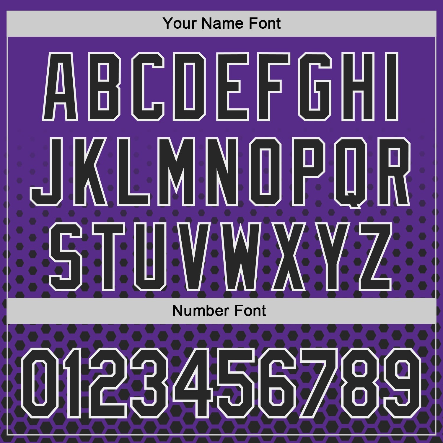 Custom Purple Black-White Geometric Hexagonal Dot Gradient Authentic Baseball Jersey view 5