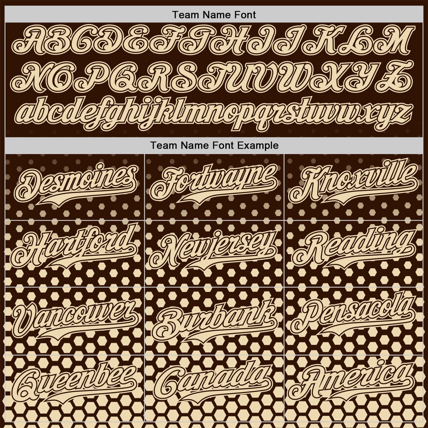 Custom Brown-Cream Geometric Hexagonal Dot Gradient Authentic Baseball Jersey view 4