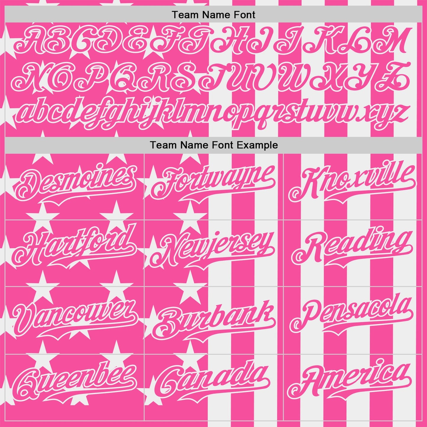 Custom Pink-White USA Flag Patriotic Split Stars and Stripes Authentic Baseball Jersey view 4