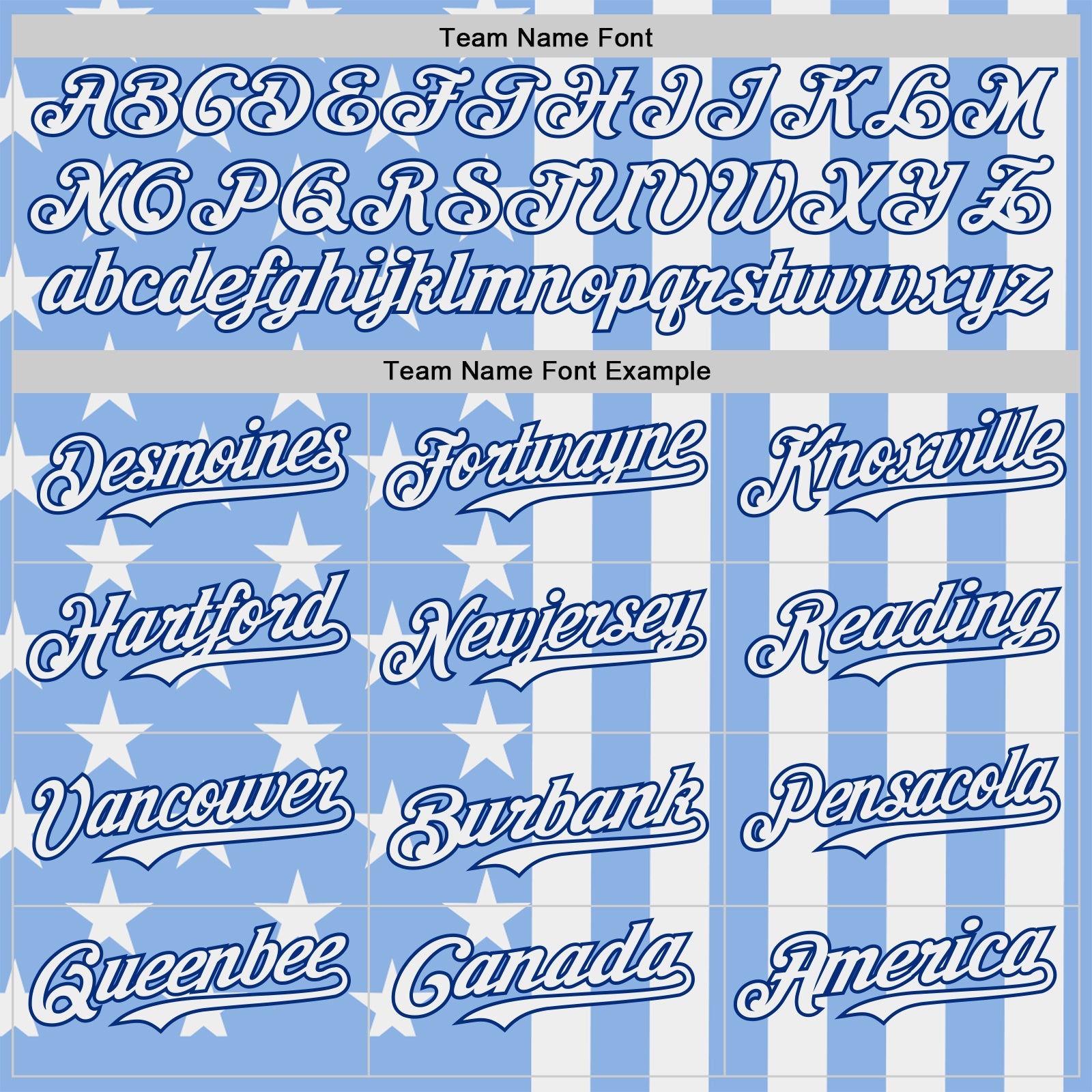 Custom Light Blue White-Royal USA Flag Patriotic Split Stars and Stripes Authentic Baseball Jersey view 4