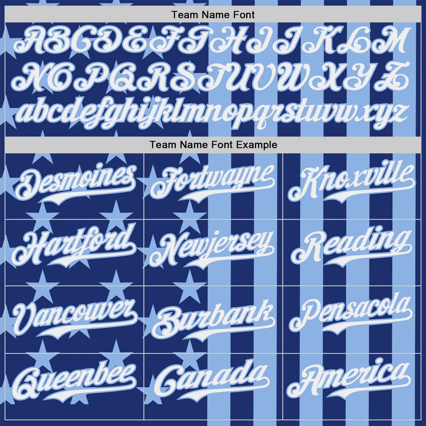 Custom Royal White-Light Blue USA Flag Patriotic Split Stars and Stripes Authentic Baseball Jersey view 4
