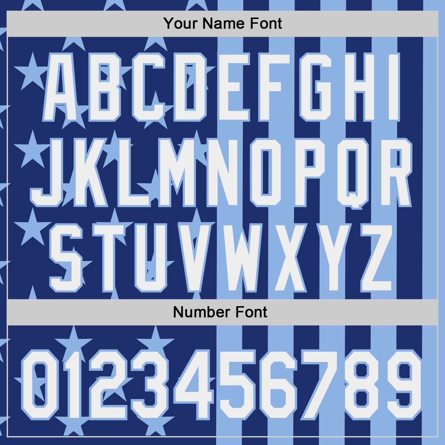 Custom Royal White-Light Blue USA Flag Patriotic Split Stars and Stripes Authentic Baseball Jersey view 5