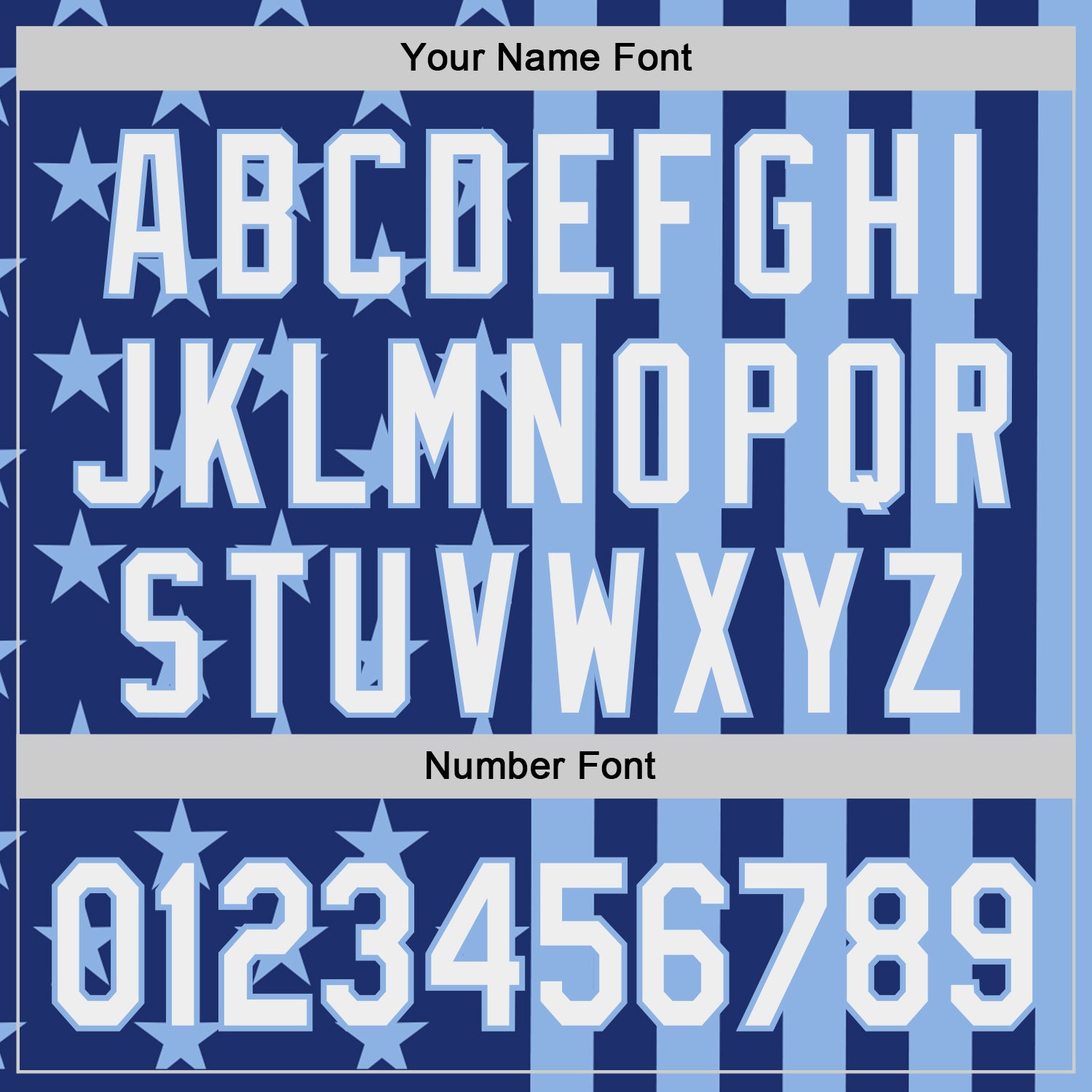 Custom Royal White-Light Blue USA Flag Patriotic Split Stars and Stripes Authentic Baseball Jersey view 5