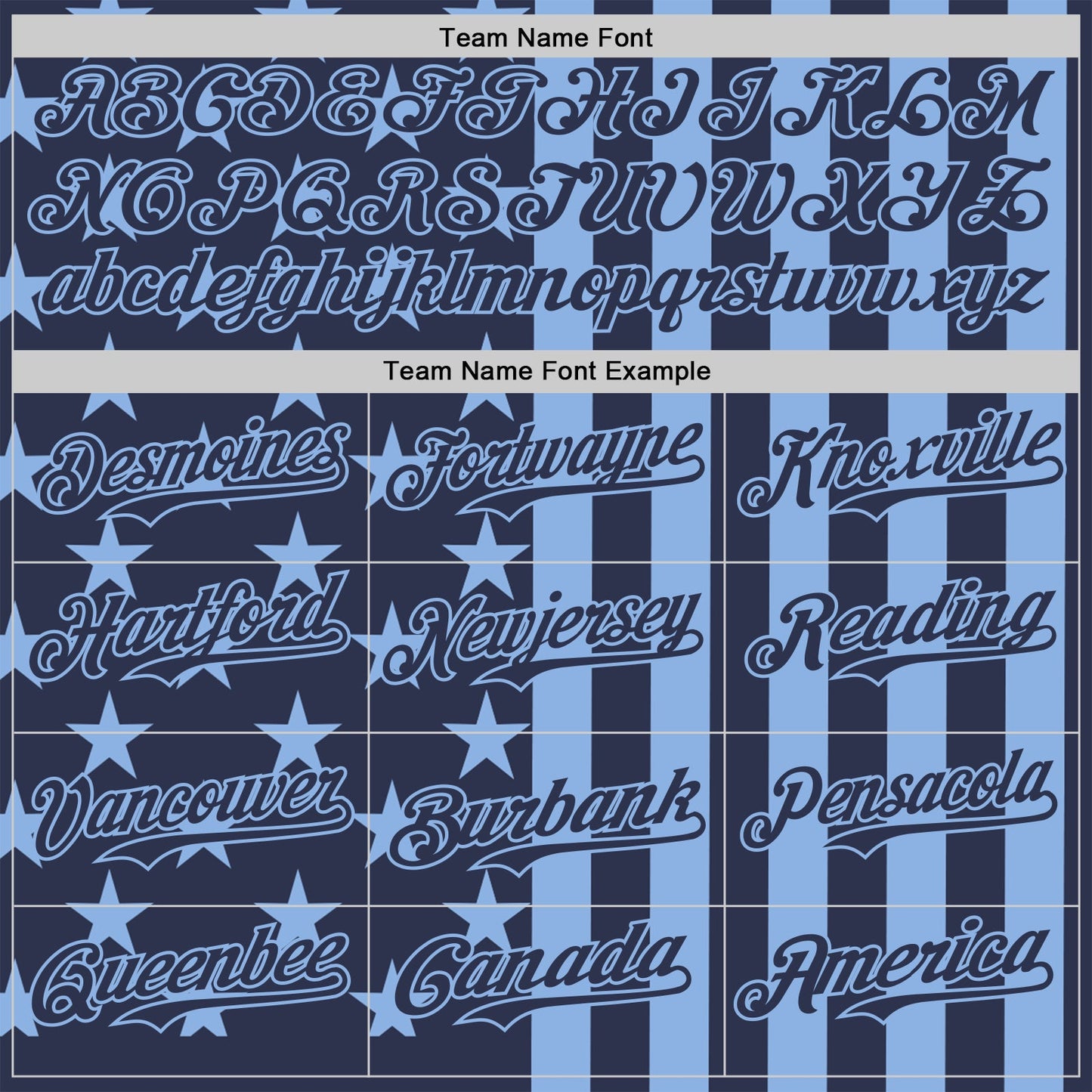 Custom Navy-Light Blue USA Flag Patriotic Split Stars and Stripes Authentic Baseball Jersey view 4