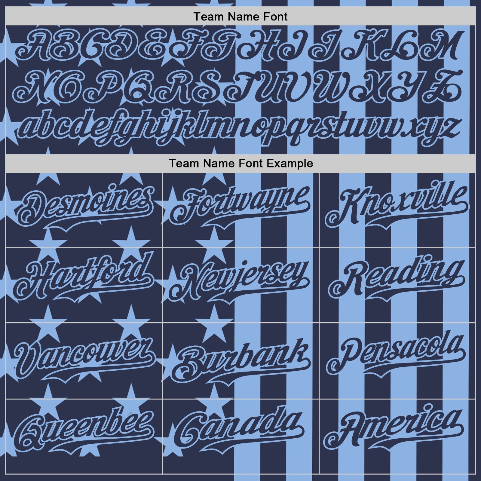 Custom Navy-Light Blue USA Flag Patriotic Split Stars and Stripes Authentic Baseball Jersey view 4