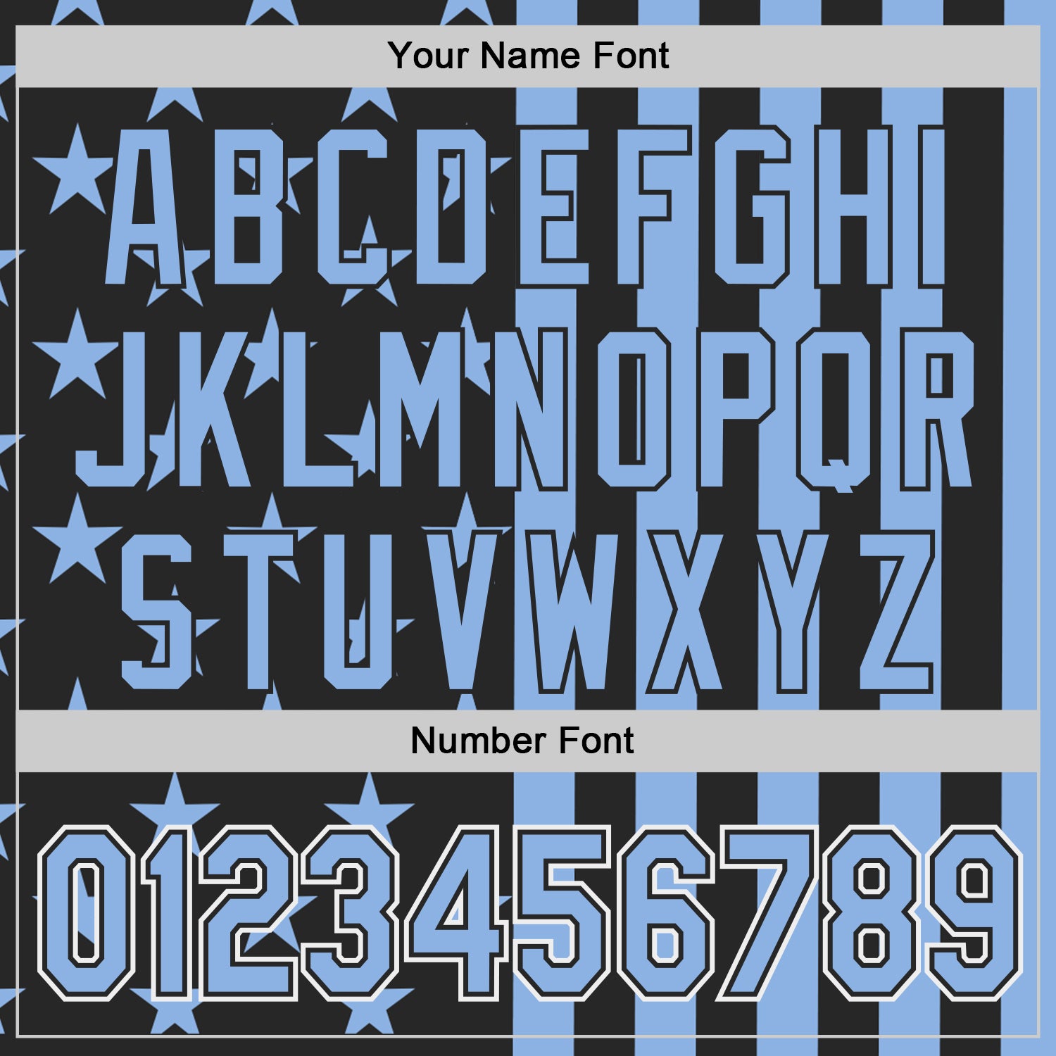 Custom Black Light Blue-White USA Flag Patriotic Split Stars and Stripes Authentic Baseball Jersey view 5