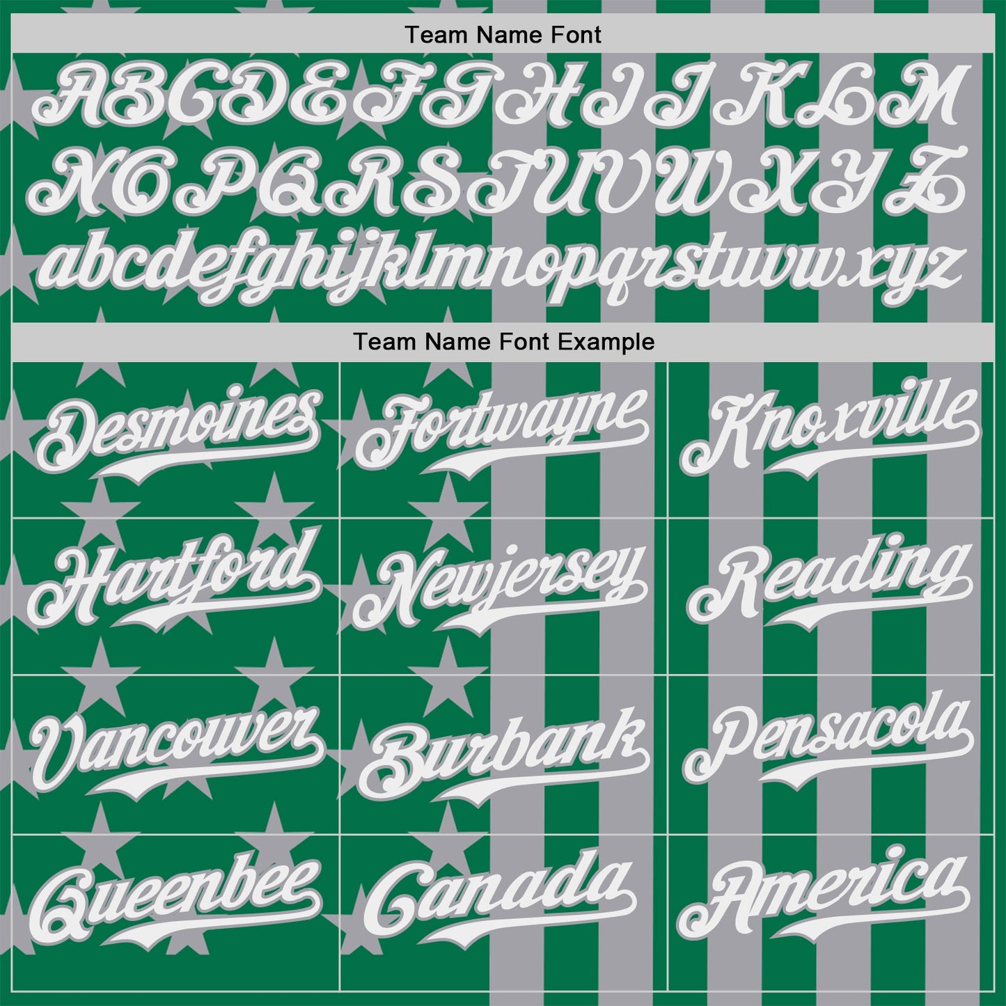 Custom Kelly Green White-Gray USA Flag Patriotic Split Stars and Stripes Authentic Baseball Jersey view 4