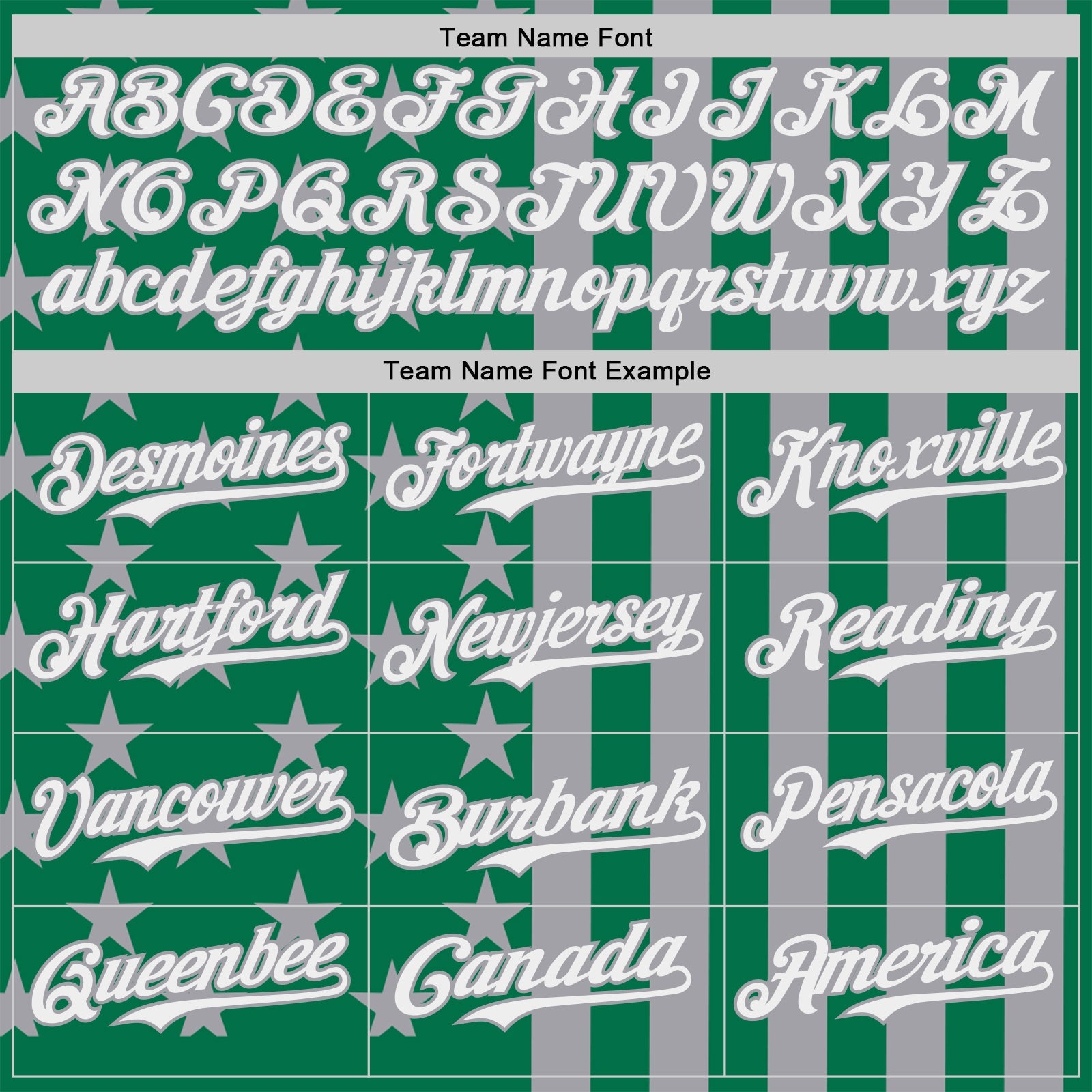 Custom Kelly Green White-Gray USA Flag Patriotic Split Stars and Stripes Authentic Baseball Jersey view 4