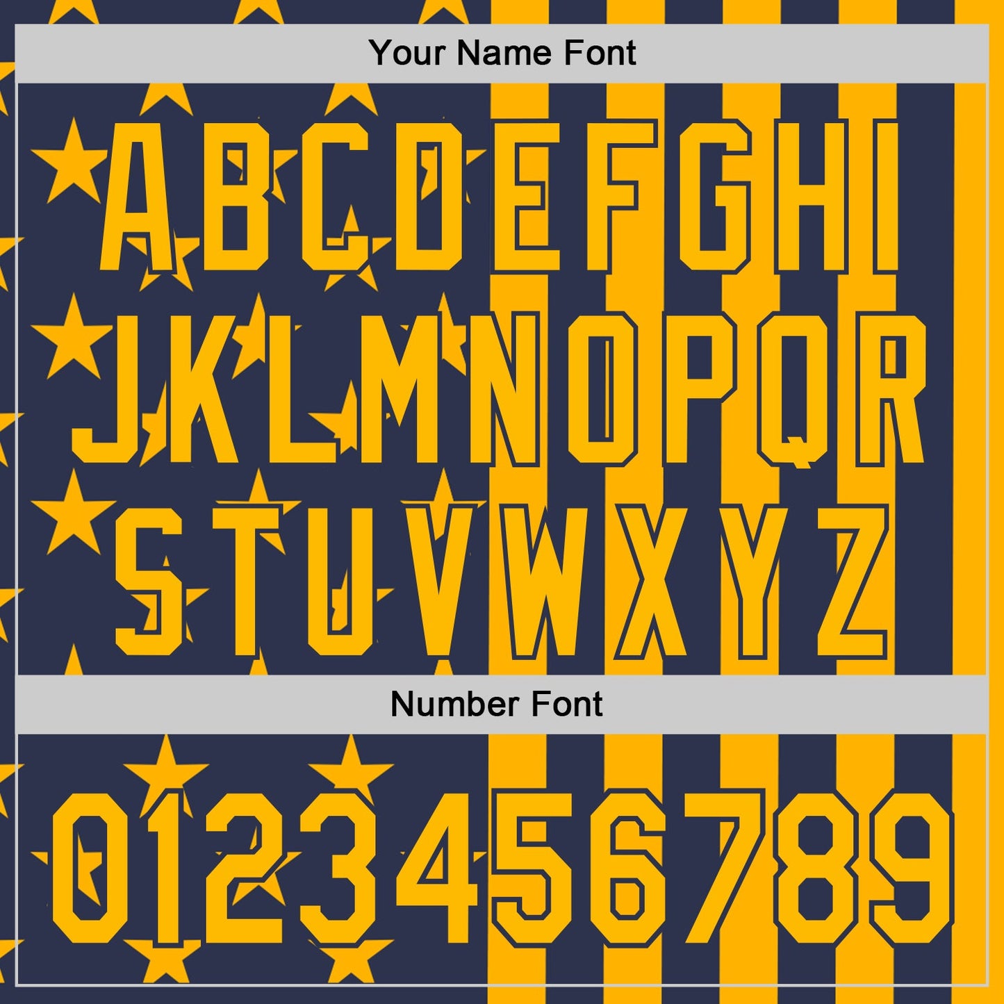 Custom Navy-Gold USA Flag Patriotic Split Stars and Stripes Authentic Baseball Jersey view 5
