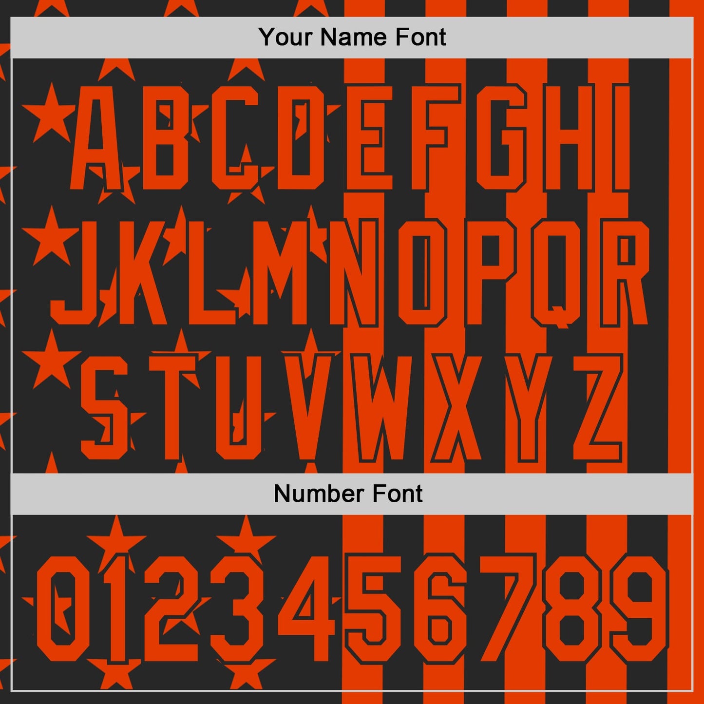 Custom Black-Orange USA Flag Patriotic Split Stars and Stripes Authentic Baseball Jersey view 5