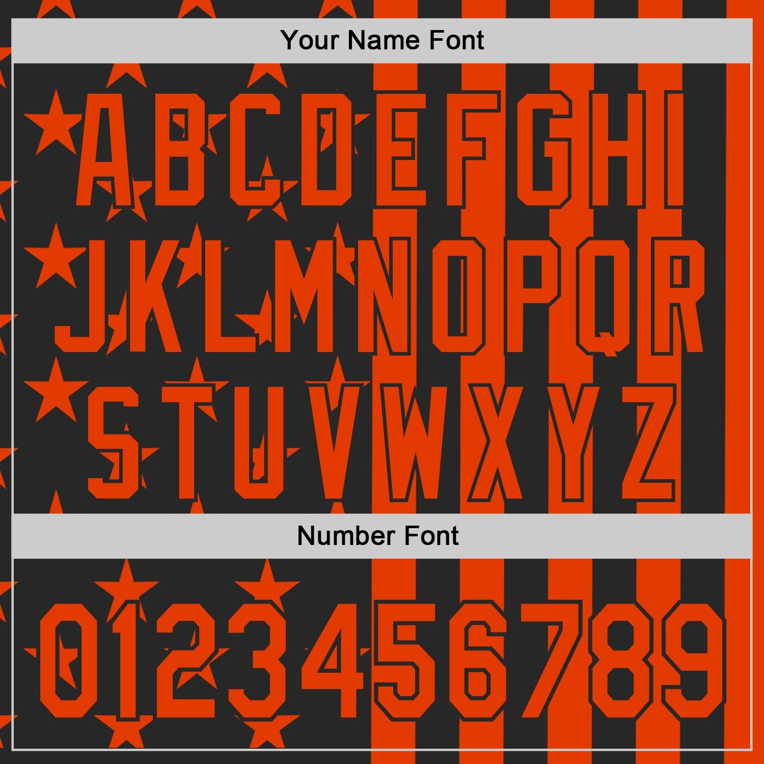 Custom Black-Orange USA Flag Patriotic Split Stars and Stripes Authentic Baseball Jersey view 5