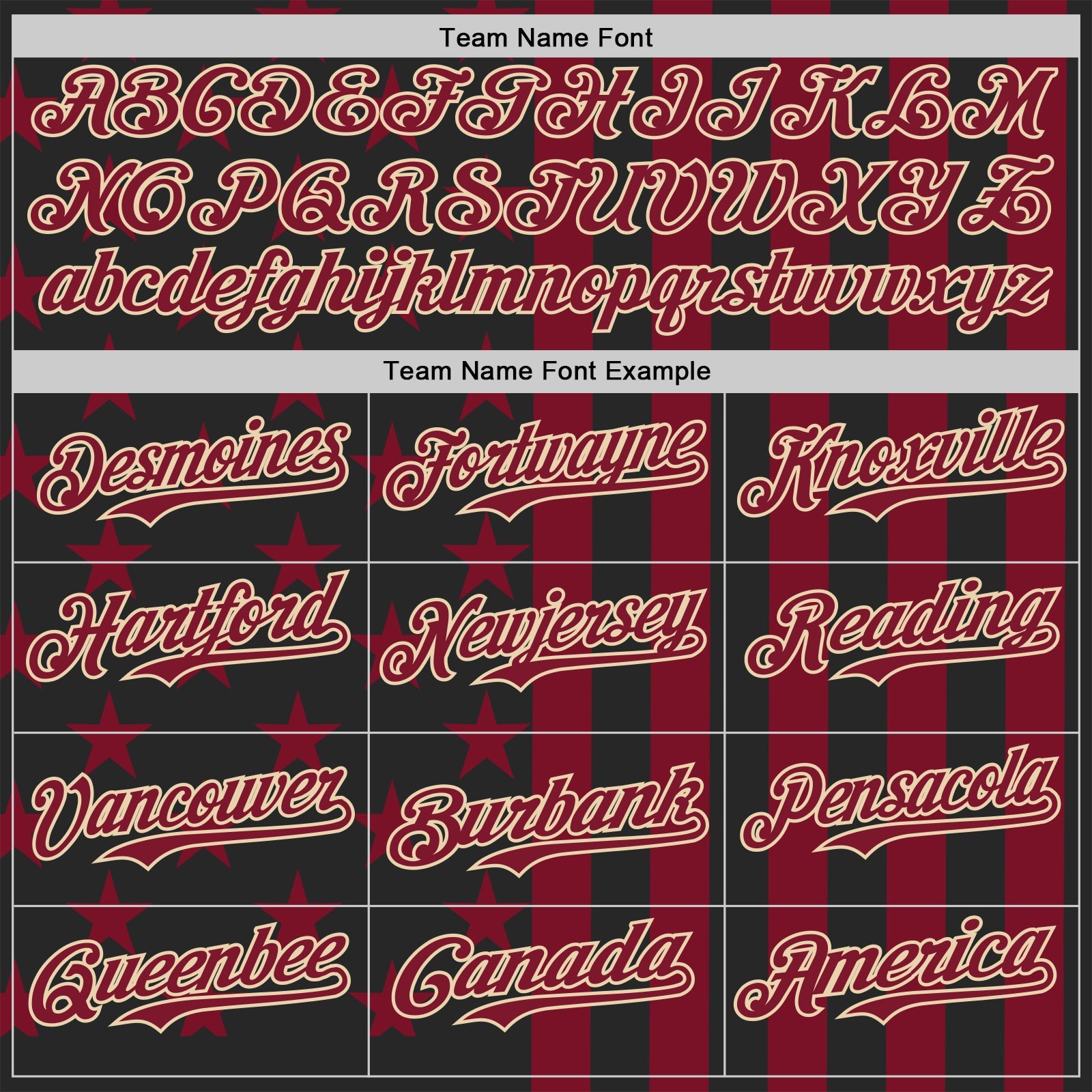 Custom Black Crimson-City Cream USA Flag Patriotic Split Stars and Stripes Authentic Baseball Jersey view 4