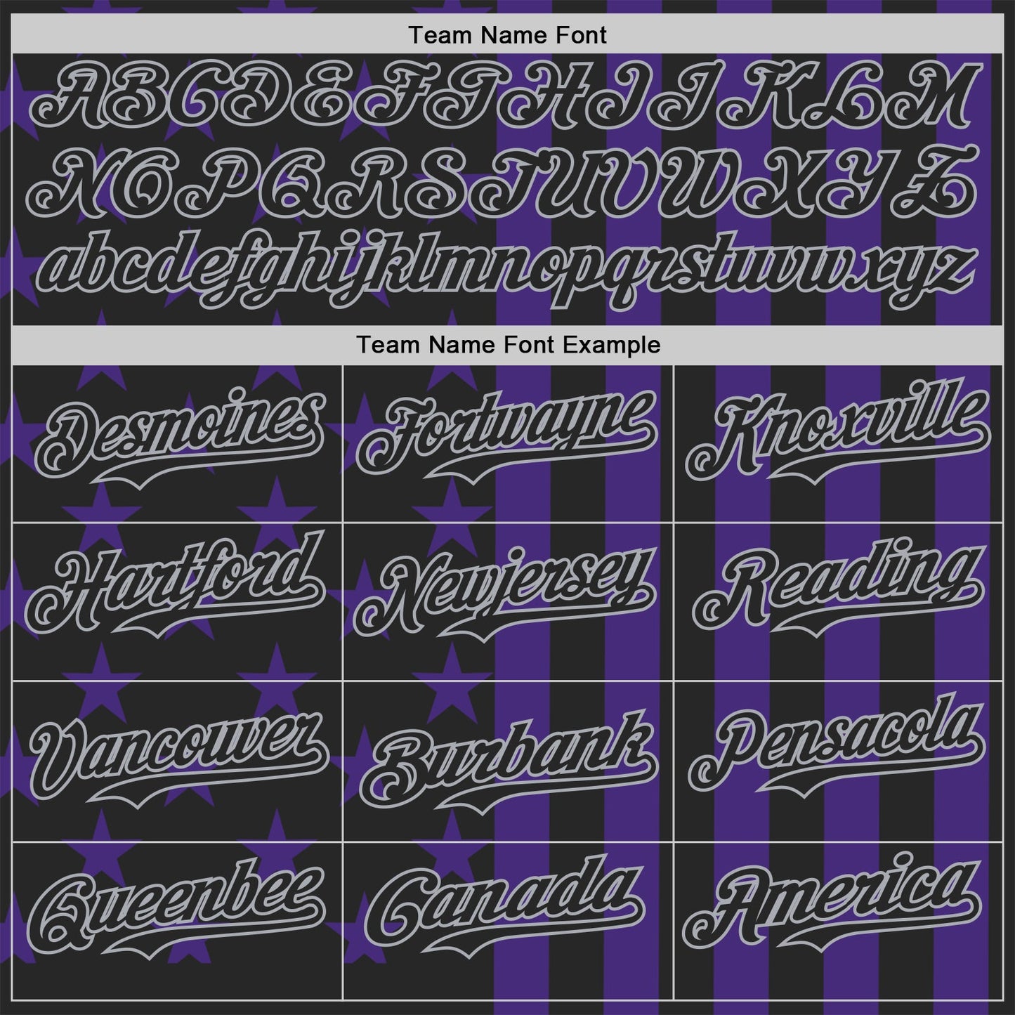 Custom Black Purple-Gray USA Flag Patriotic Split Stars and Stripes Authentic Baseball Jersey view 4