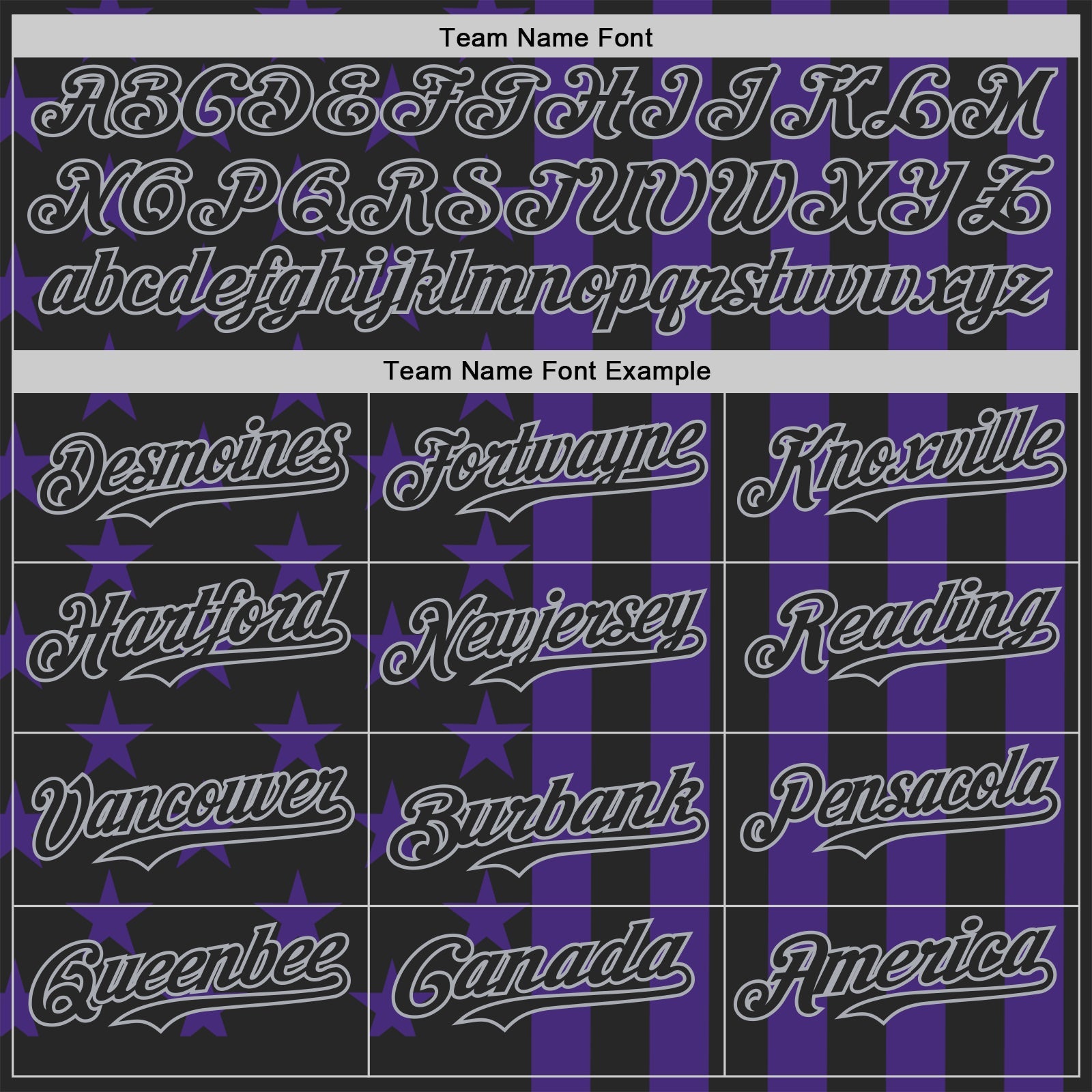 Custom Black Purple-Gray USA Flag Patriotic Split Stars and Stripes Authentic Baseball Jersey view 4