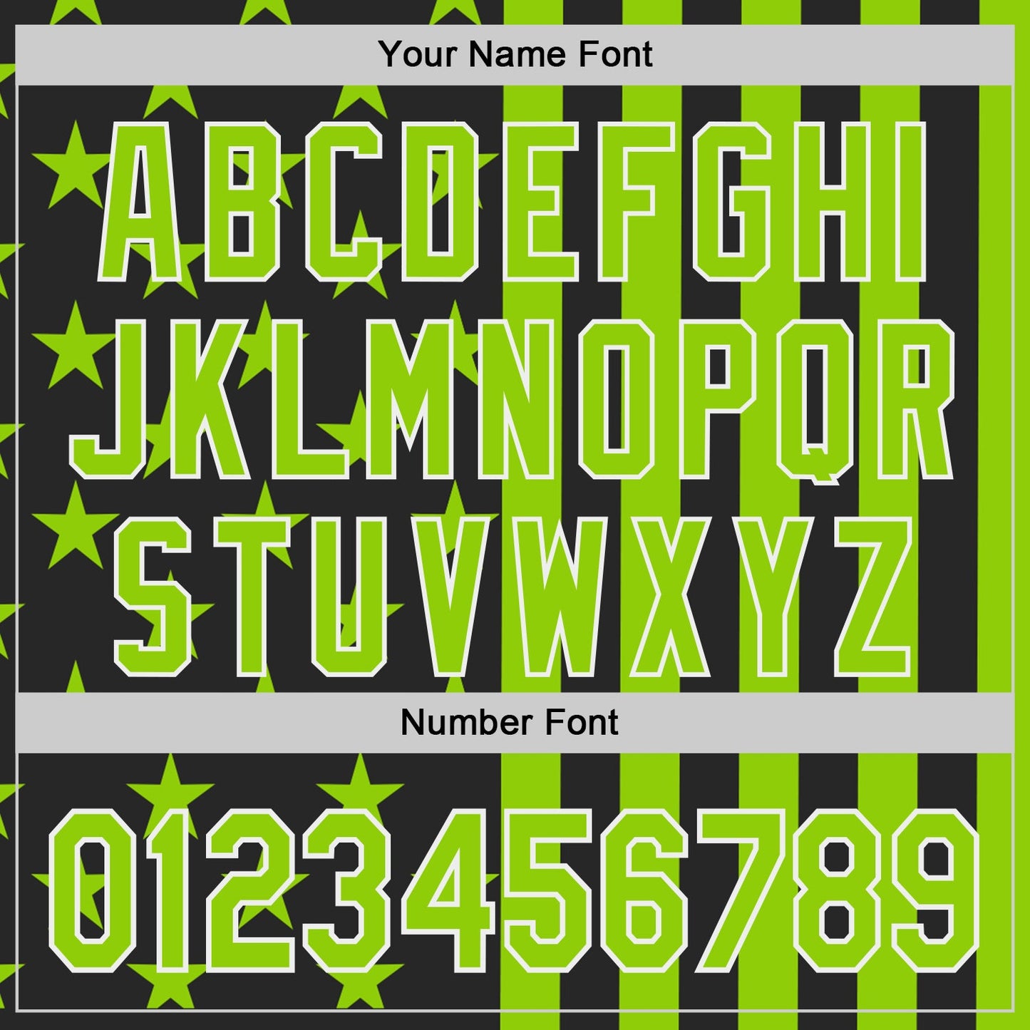 Custom Black Neon Green-White USA Flag Patriotic Split Stars and Stripes Authentic Baseball Jersey view 5
