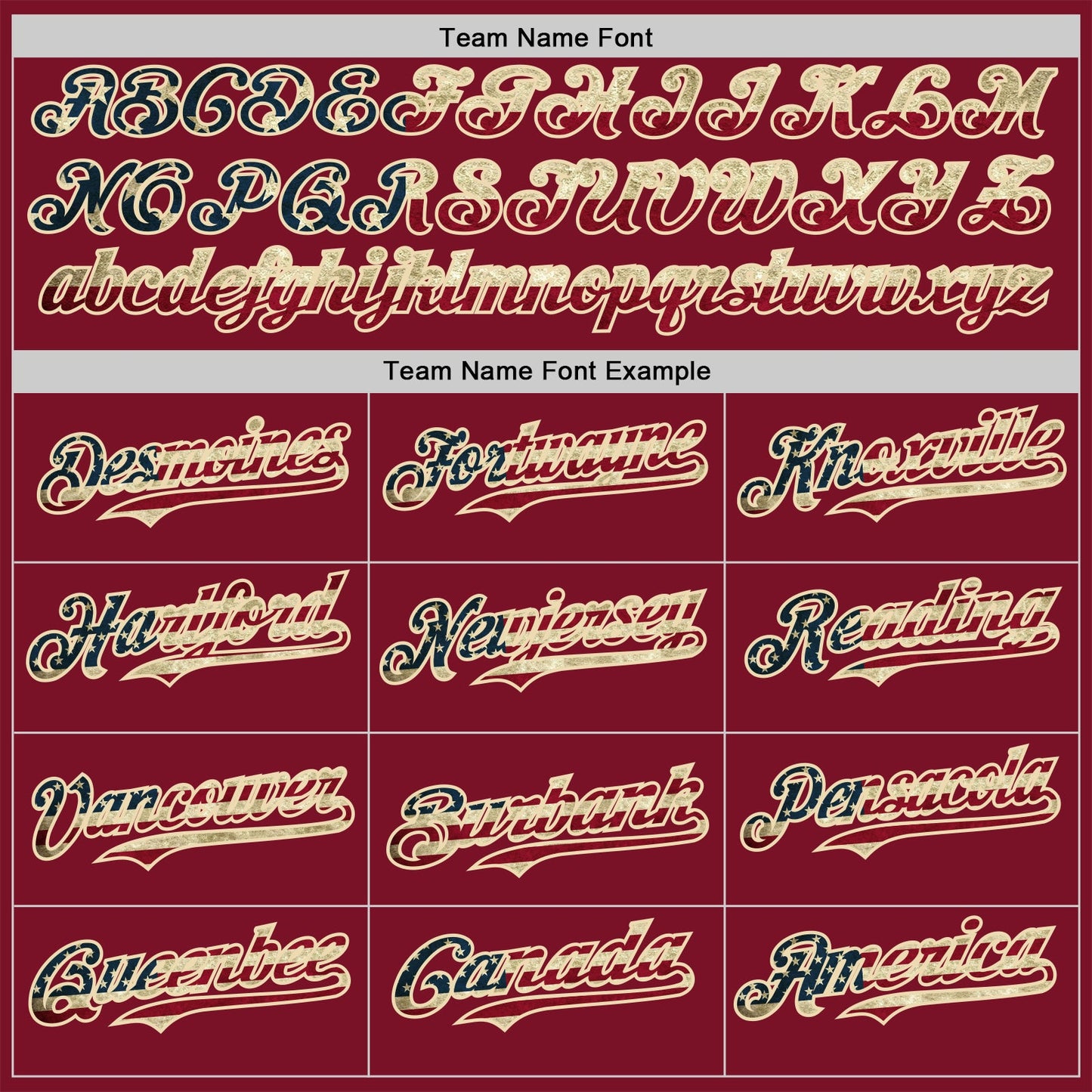Custom Crimson Vintage USA Flag-City Cream Two Tone USA Flag Sleeves Stars and Stripes Authentic Baseball Jersey view 4