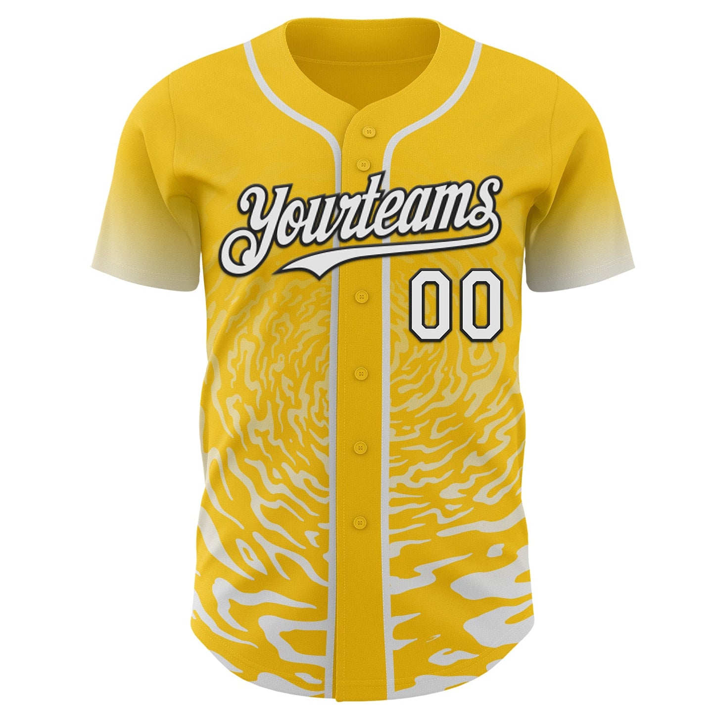 Custom Medium Pink Kelly Green-White Ice Cream Waffle Foodie Dessert Authentic Baseball Jersey view 2