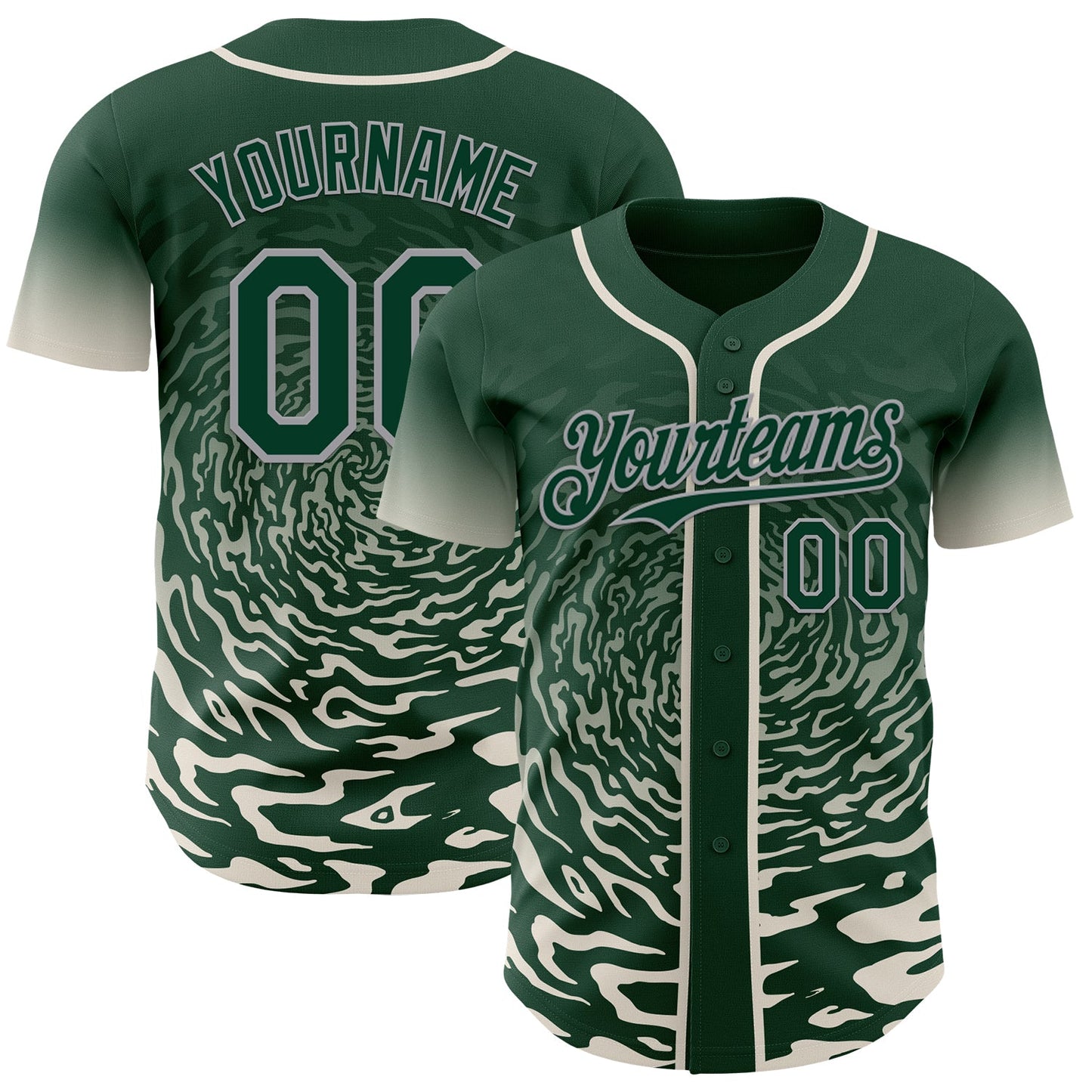 Custom Pink Light Blue-White Ice Cream Waffle Foodie Dessert Authentic Baseball Jersey - Main View