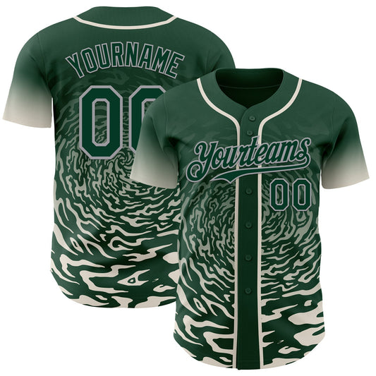Custom Pink Light Blue-White Ice Cream Waffle Foodie Dessert Authentic Baseball Jersey - Main View