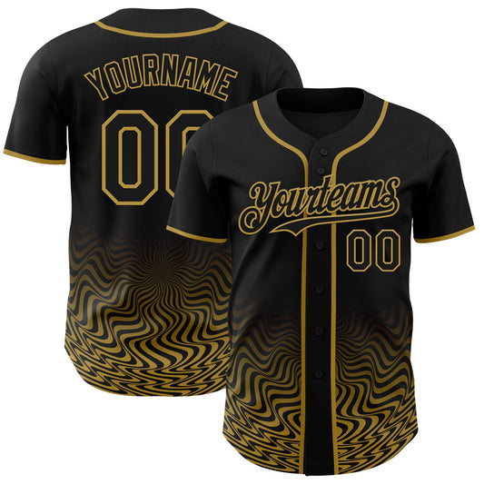 Custom Neon Green Pink-White Ice Cream Waffle Foodie Dessert Authentic Baseball Jersey - Main View