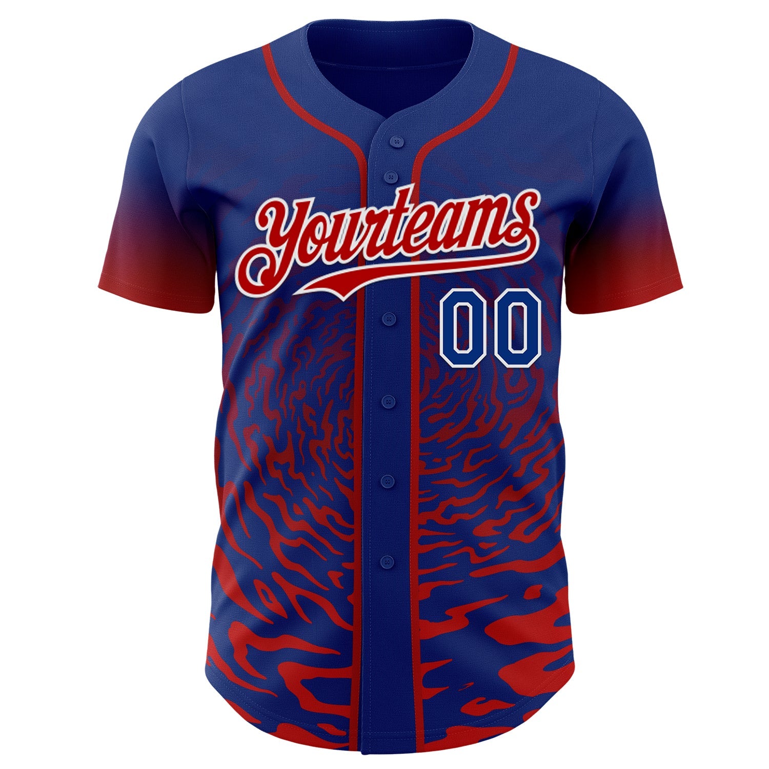 Custom Light Purple Pink-White Ice Cream Waffle Foodie Dessert Authentic Baseball Jersey view 2