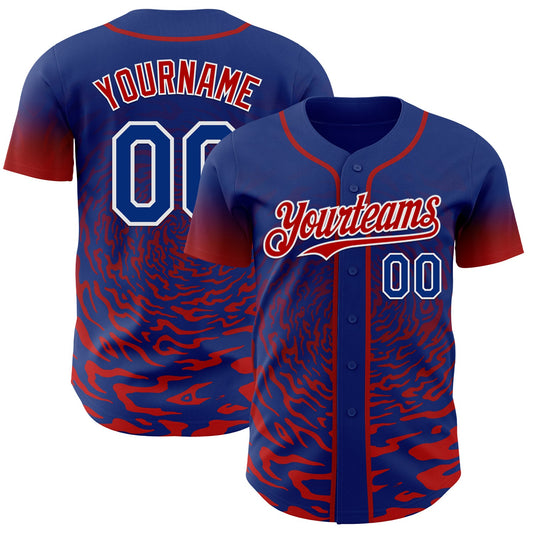 Custom Light Purple Pink-White Ice Cream Waffle Foodie Dessert Authentic Baseball Jersey - Main View