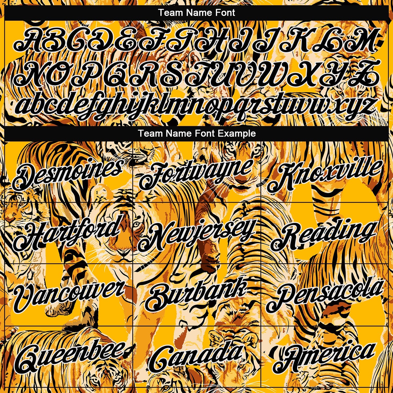 Custom Stitched Gold Black-White 3D Pattern Design Tiger Sports Pullover Sweatshirt Hoodie view 3
