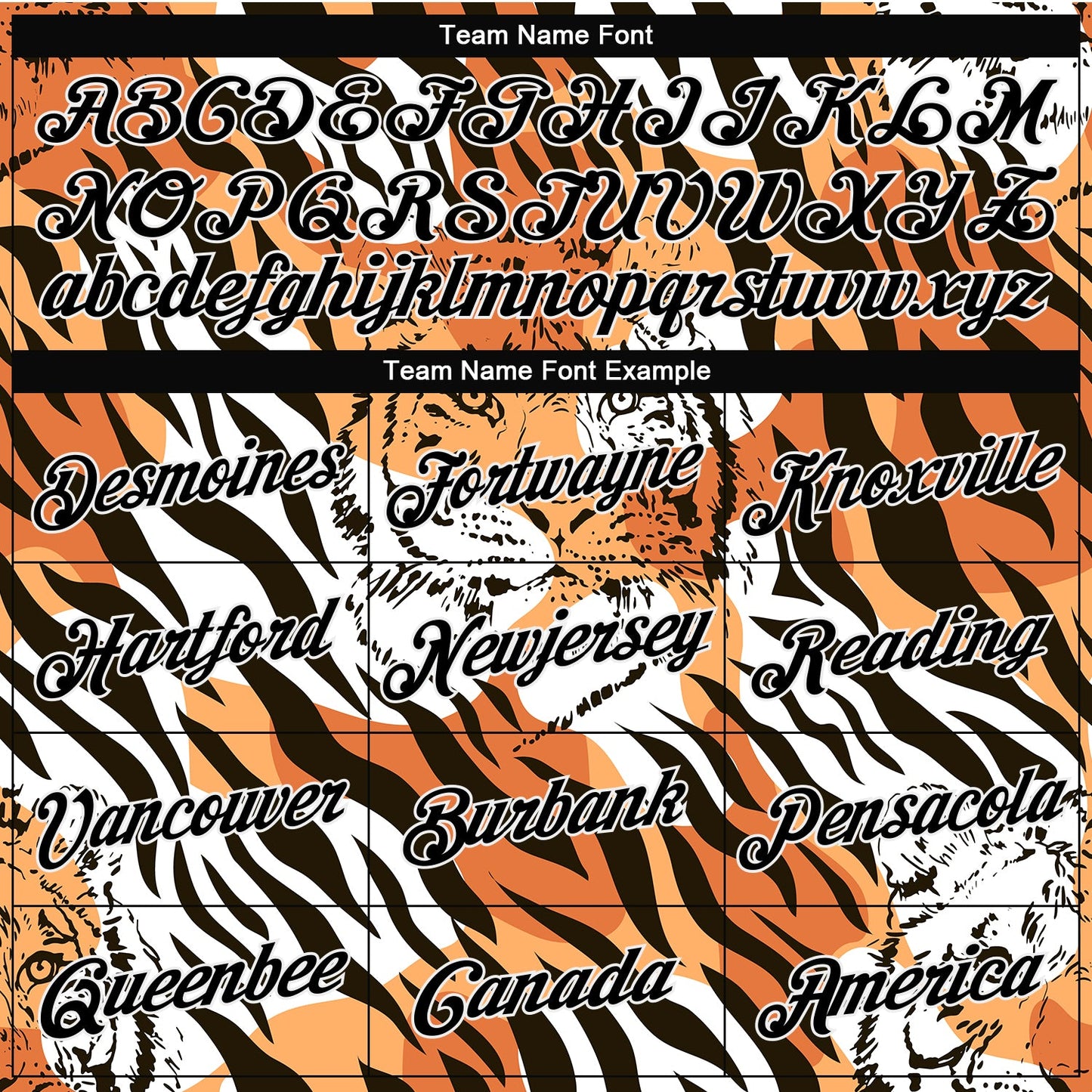 Custom Stitched Orange Black-White 3D Pattern Design Tiger Sports Pullover Sweatshirt Hoodie view 3