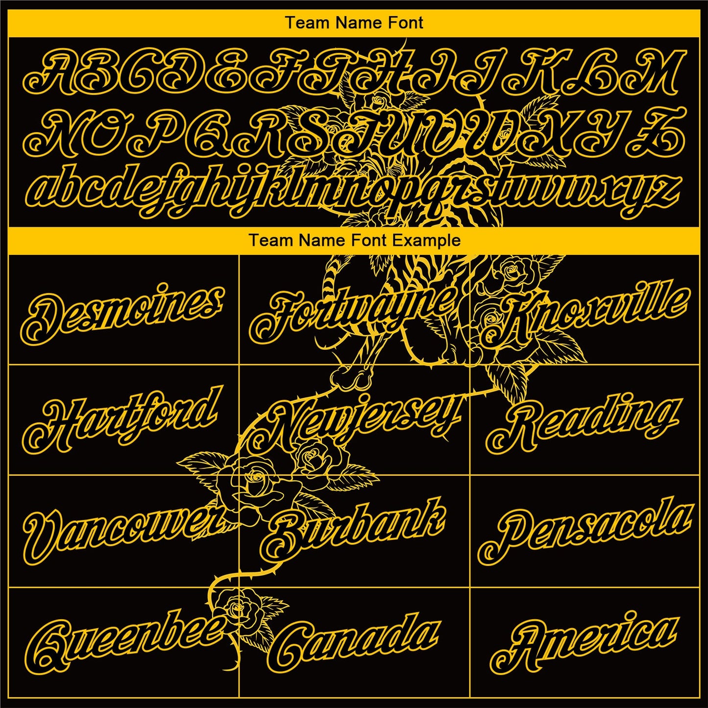Custom Stitched Black Yellow 3D Pattern Design Tiger And Flower Sports Pullover Sweatshirt Hoodie view 3