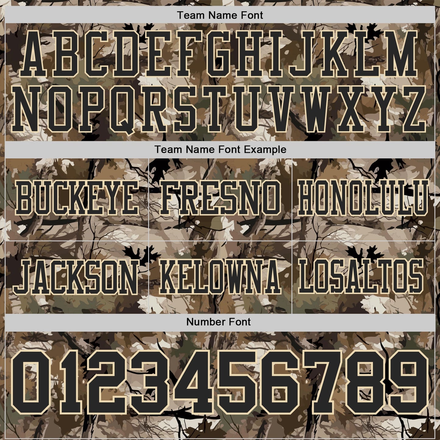 Custom Camo Black Cream-Olive Authentic Woodland Camouflage Salute To Service 7V7 Flag Football Jersey view 3