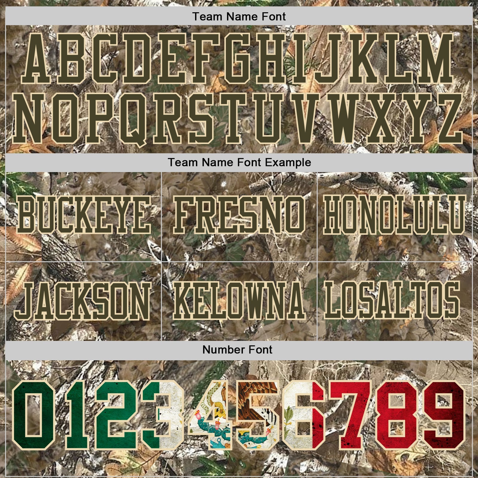 Custom Camo Vintage Mexican Flag Cream-Olive Authentic Woodland Camouflage Salute To Service 7V7 Flag Football Jersey view 3